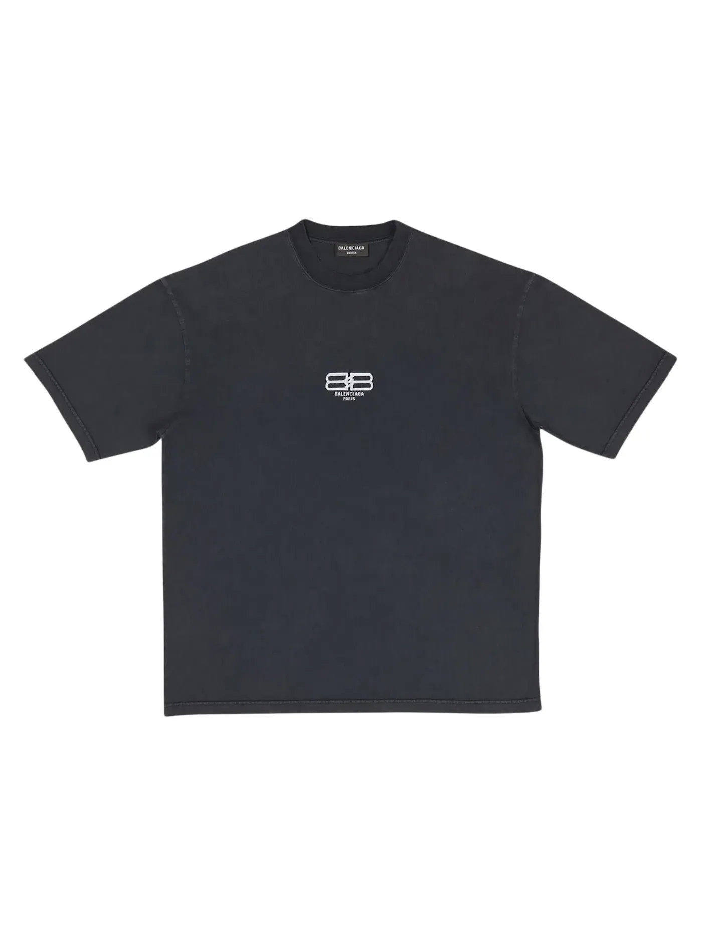 Мужская футболка с принтом Balenciaga T-shirt — изображение 1 из 2, черный/белый