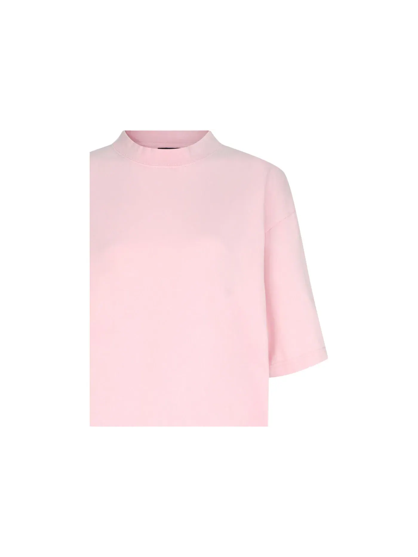 Женская футболка с принтом Balenciaga BB Paris Rhinestone T-shirt Balenciaga — изображение 3 из 3, розовый