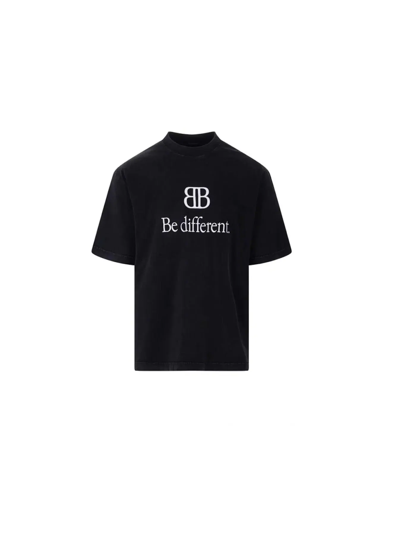 Мужская футболка с принтом Balenciaga T-shirt — изображение 1 из 1, черный