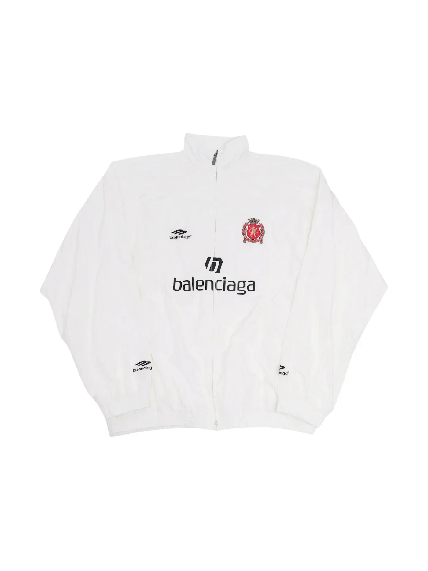 Мужская куртка техническая с принтом Soccer Balenciaga — изображение 1 из 2, белый