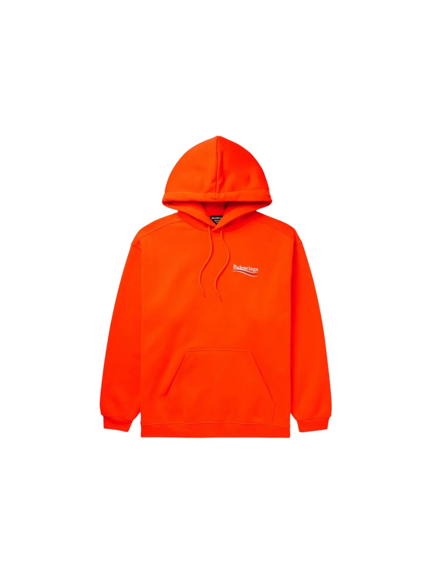 Мужской худи с логотипом Balenciaga Campaign Logo Hoodie — изображение 1 из 2, оранжевый
