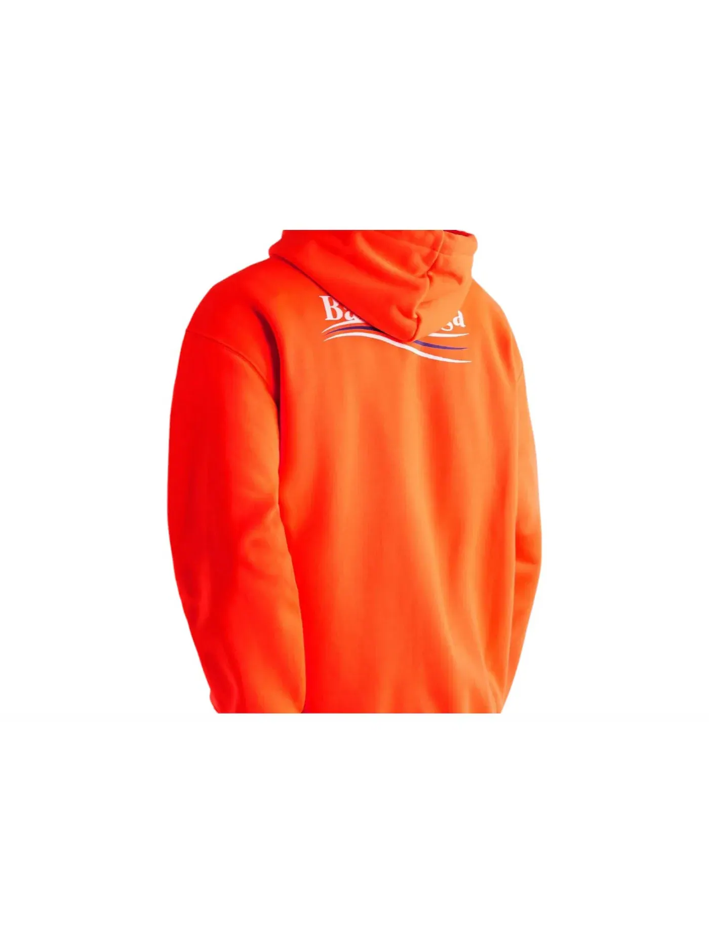 Мужской худи с логотипом Balenciaga Campaign Logo Hoodie — изображение 2 из 2, оранжевый
