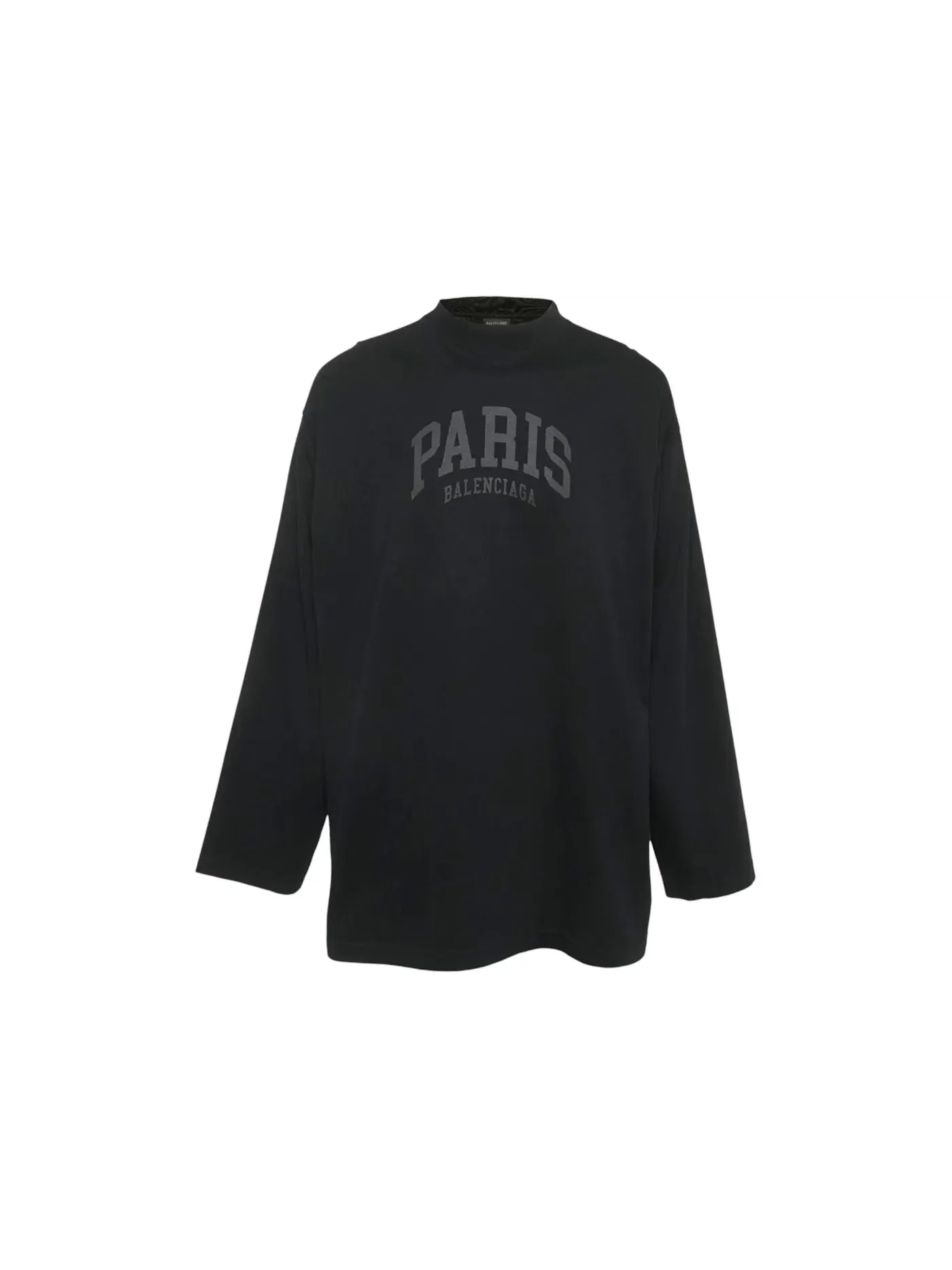 Мужская футболка с длинным рукавом L/S T-shirt Balenciaga — изображение 1 из 1, черный