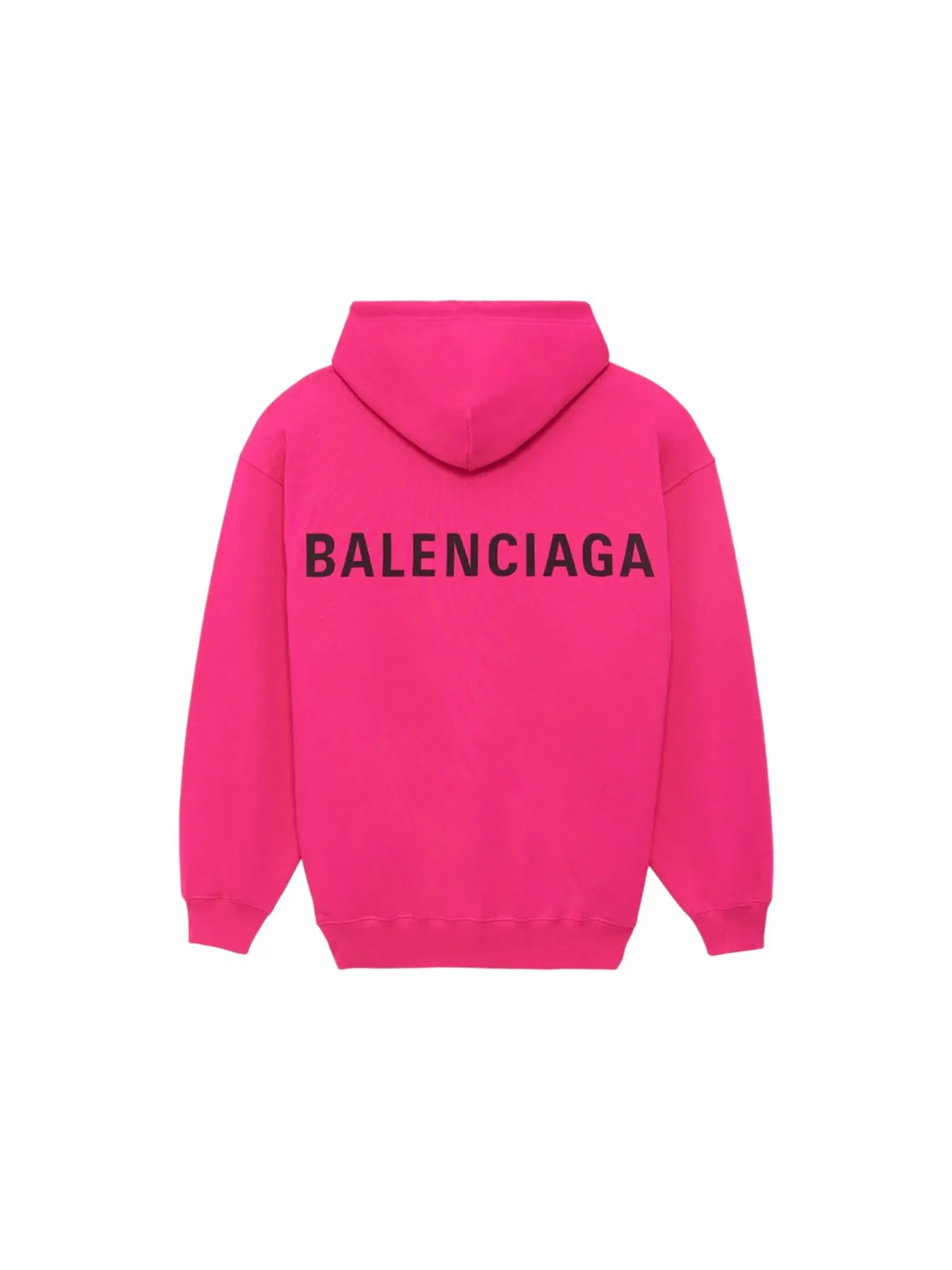 Мужской худи с принтом Classic Back Logo Balenciaga — изображение 1 из 1, розовый
