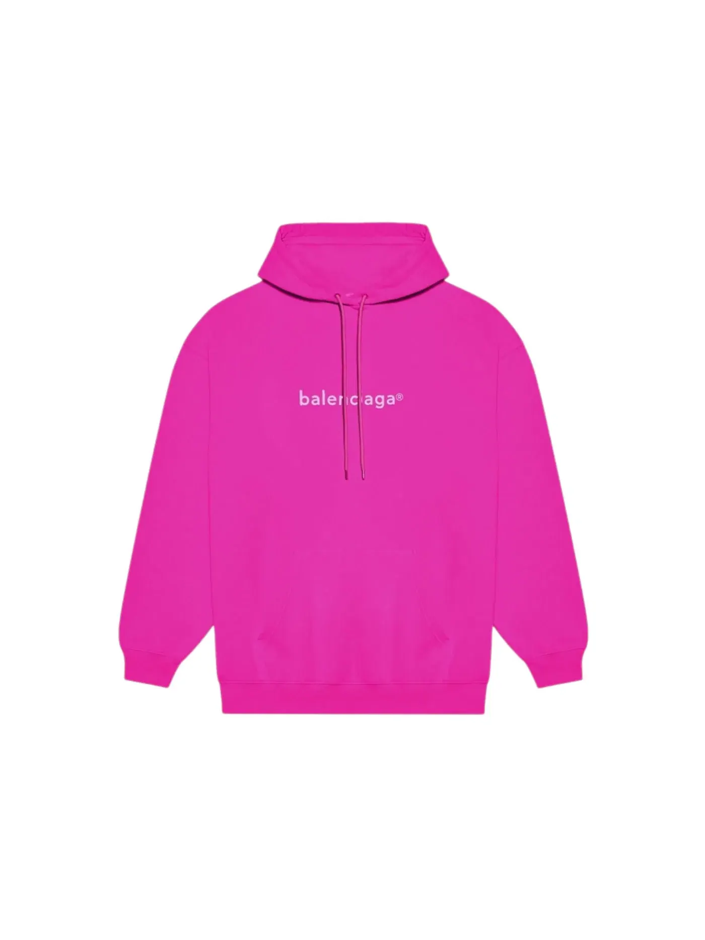 Мужская худи с логотипом Balenciaga — изображение 1 из 1, розовый