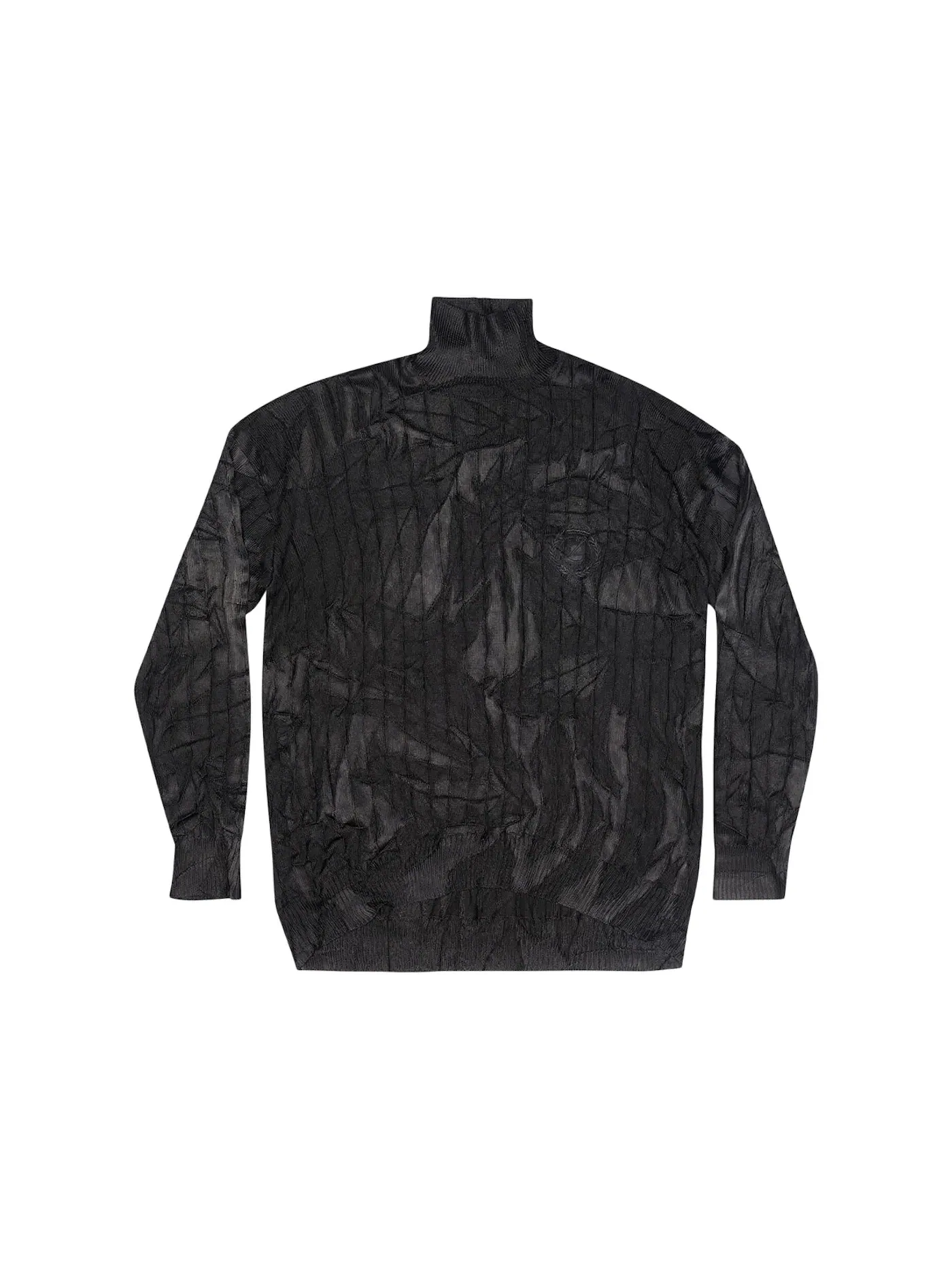 Женский свитер с высоким воротом Balenciaga Turtleneck — изображение 1 из 2, черный