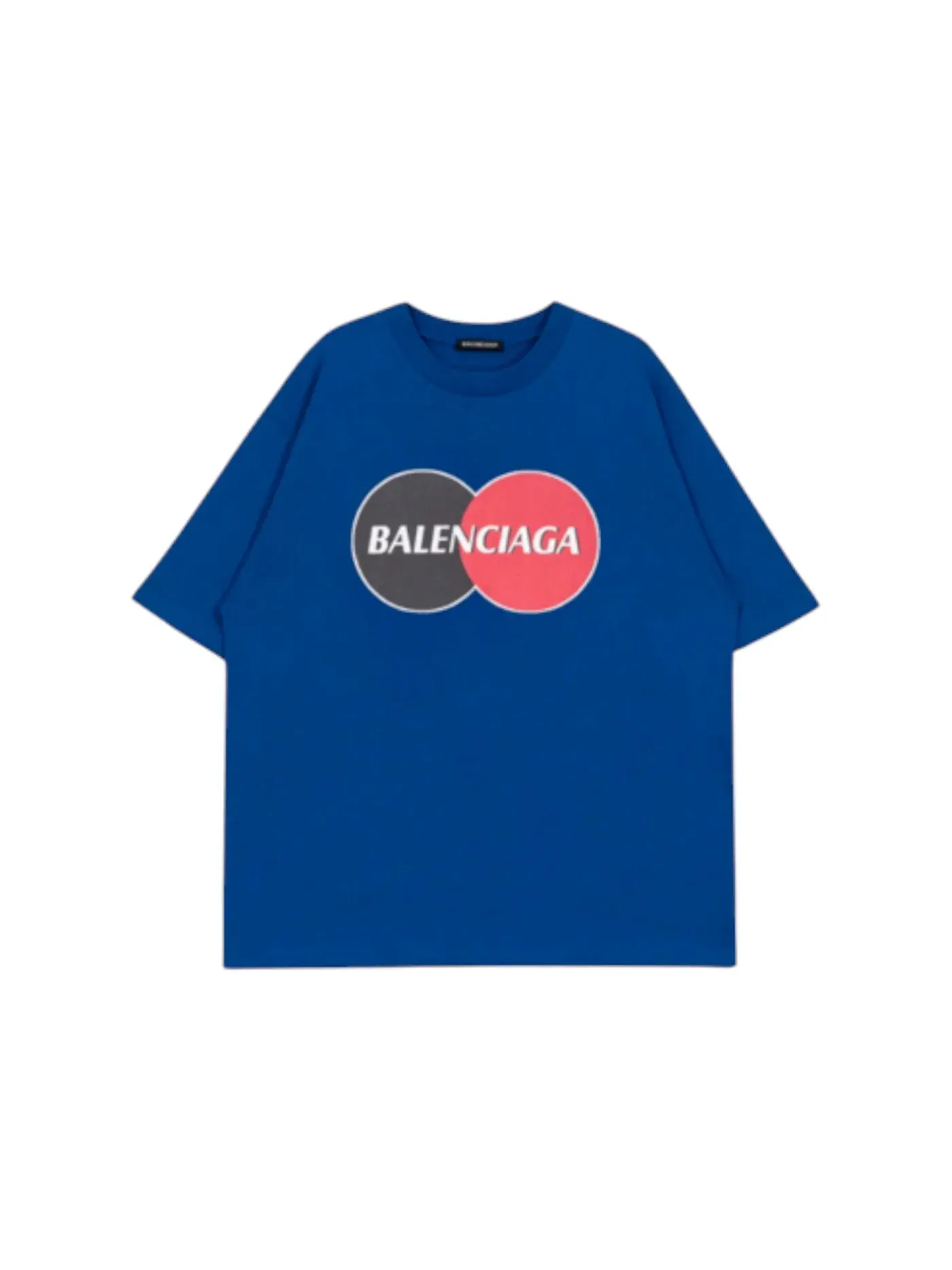 Мужская футболка с логотипом Balenciaga Credit Card Logo — изображение 1 из 1, синий