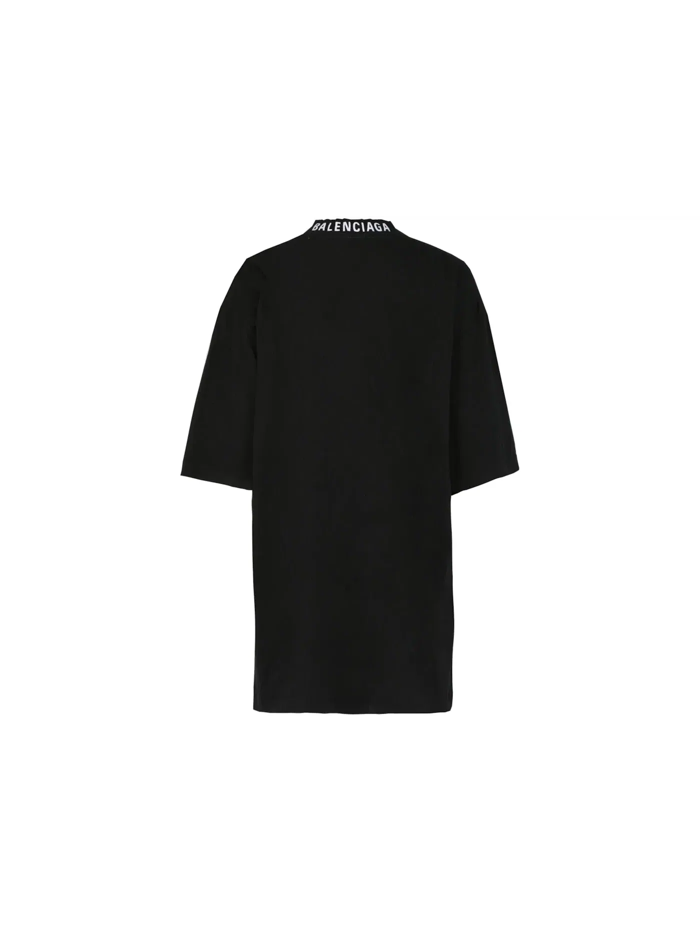 Женская футболка с потертостями Balenciaga — изображение 2 из 3, черный белый