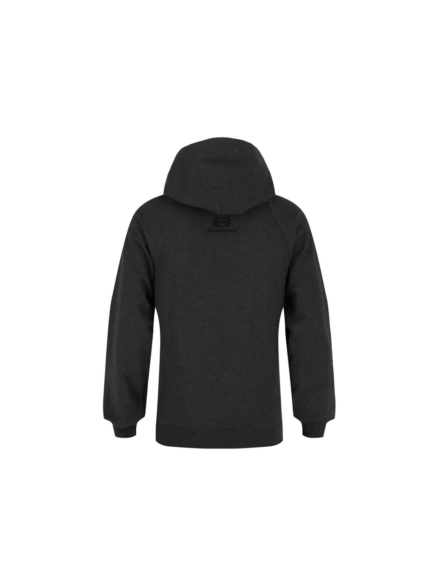 Мужской худи с вышивкой Balenciaga Hoodie — изображение 2 из 3, темный серый черный