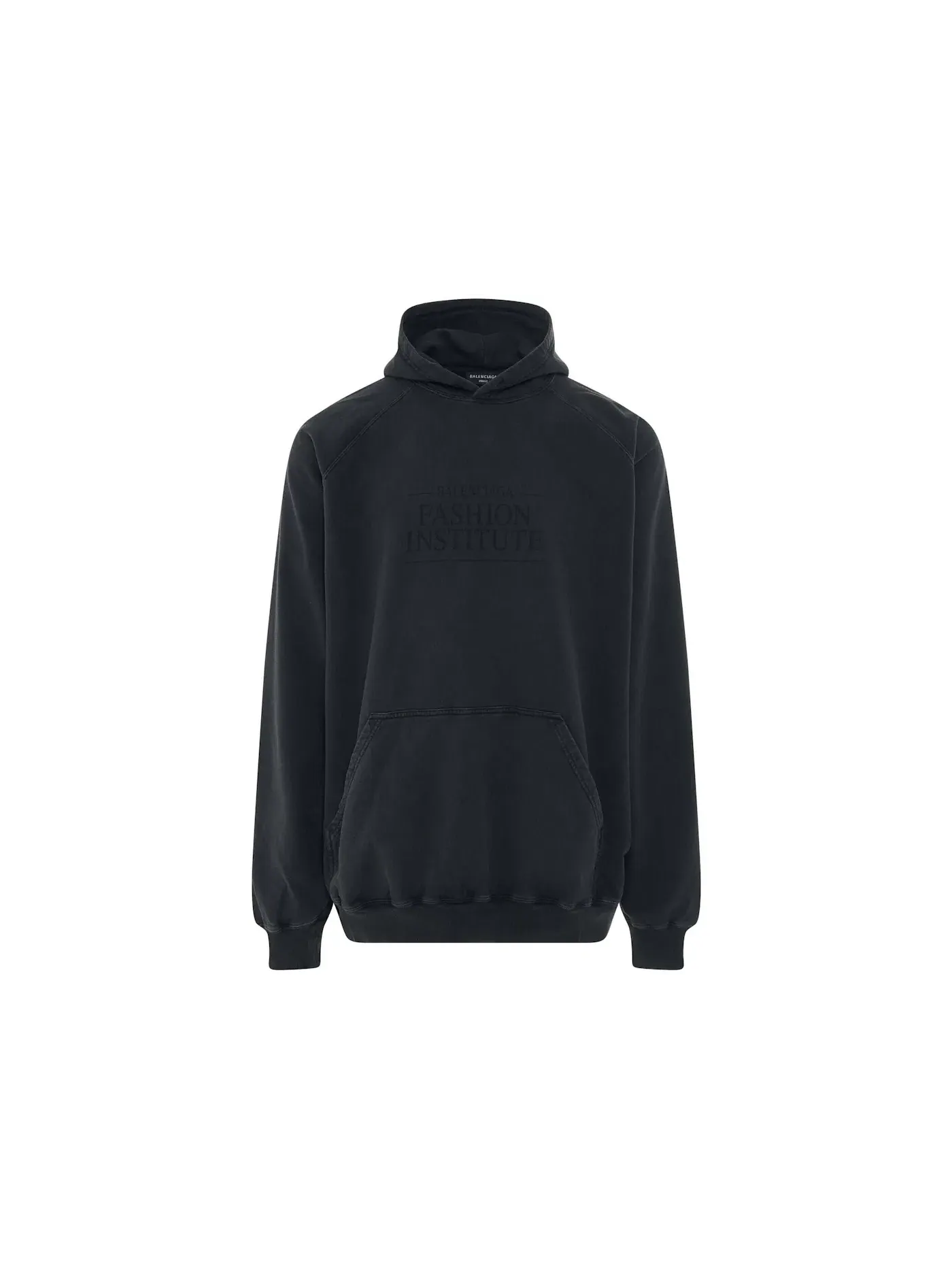 Мужской оверсайз худи Balenciaga Fashion Institute Oversized Hoodie — изображение 1 из 2, черный