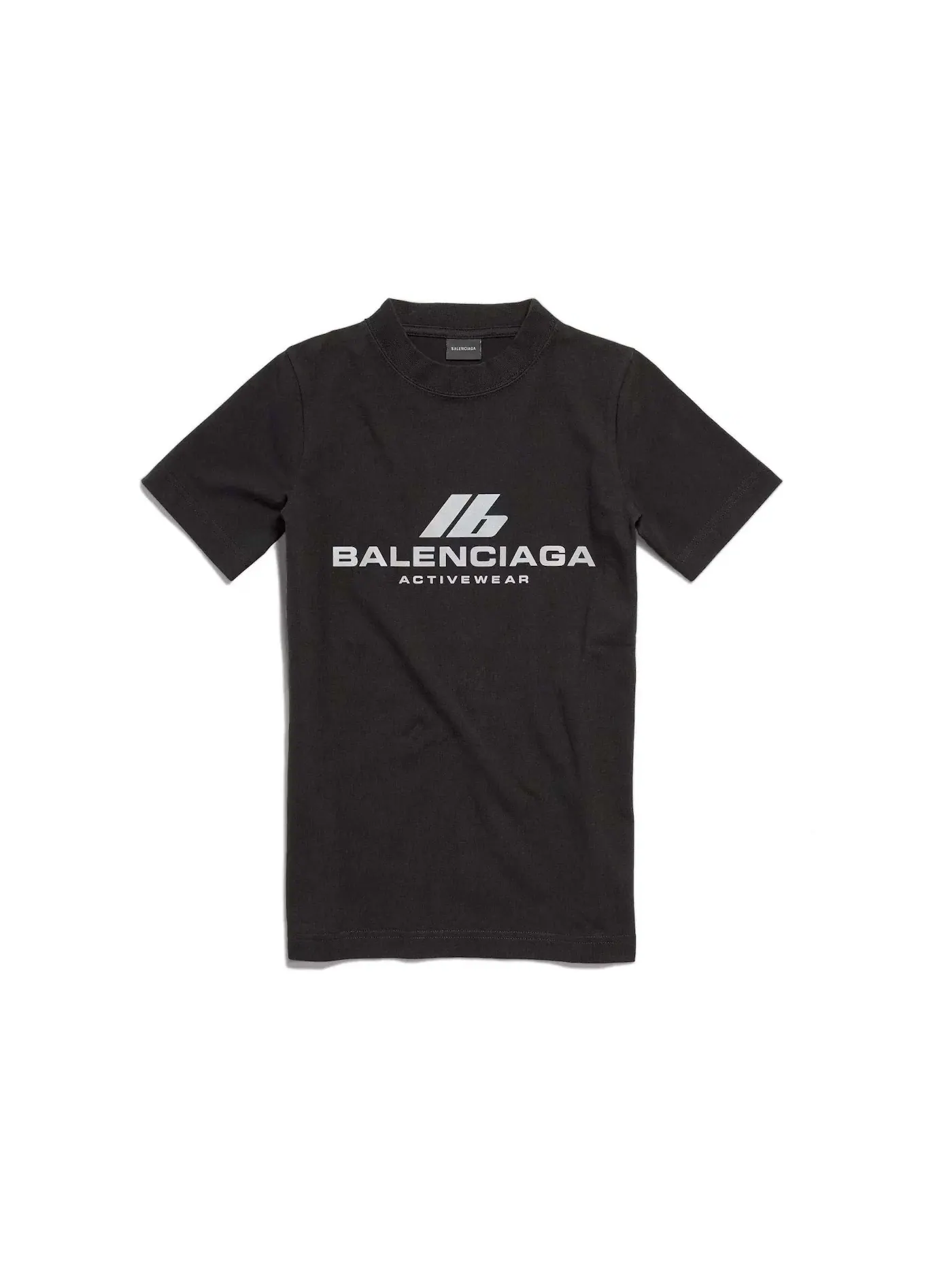Женская футболка с принтом Balenciaga T-Shirt — изображение 1 из 1, черный