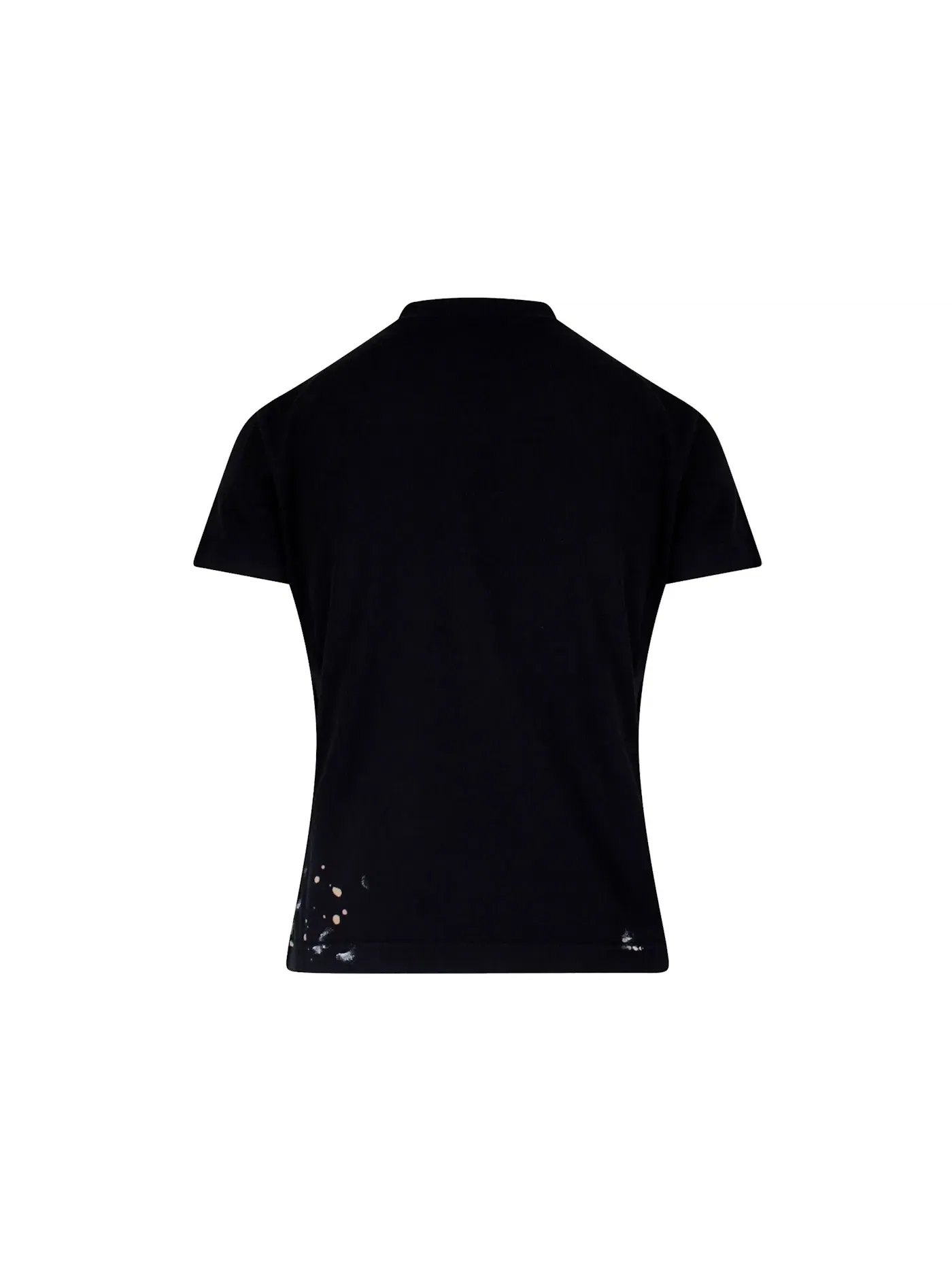 Женская футболка с принтом Balenciaga Frontal Logo Cotton T-Shirt — изображение 2 из 2, черный