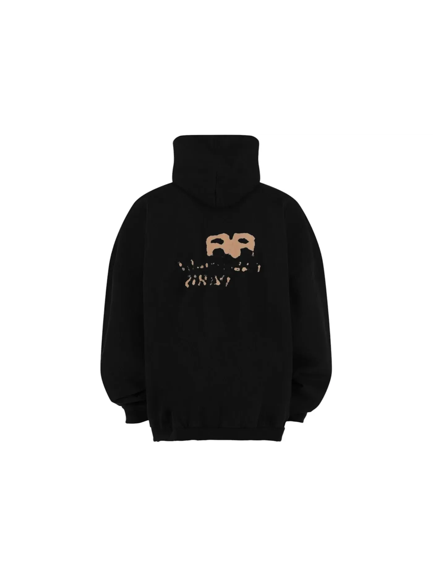Мужской худи с принтом Hand Drawn BB Icon Balenciaga — изображение 2 из 3, черный/мульти