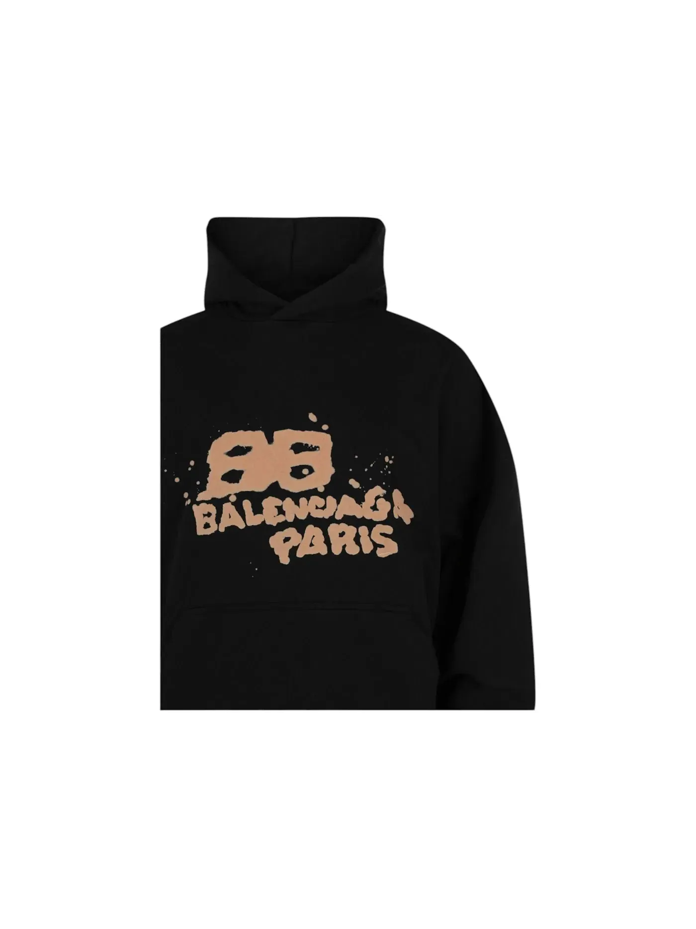 Мужской худи с принтом Hand Drawn BB Icon Balenciaga — изображение 3 из 3, черный/мульти