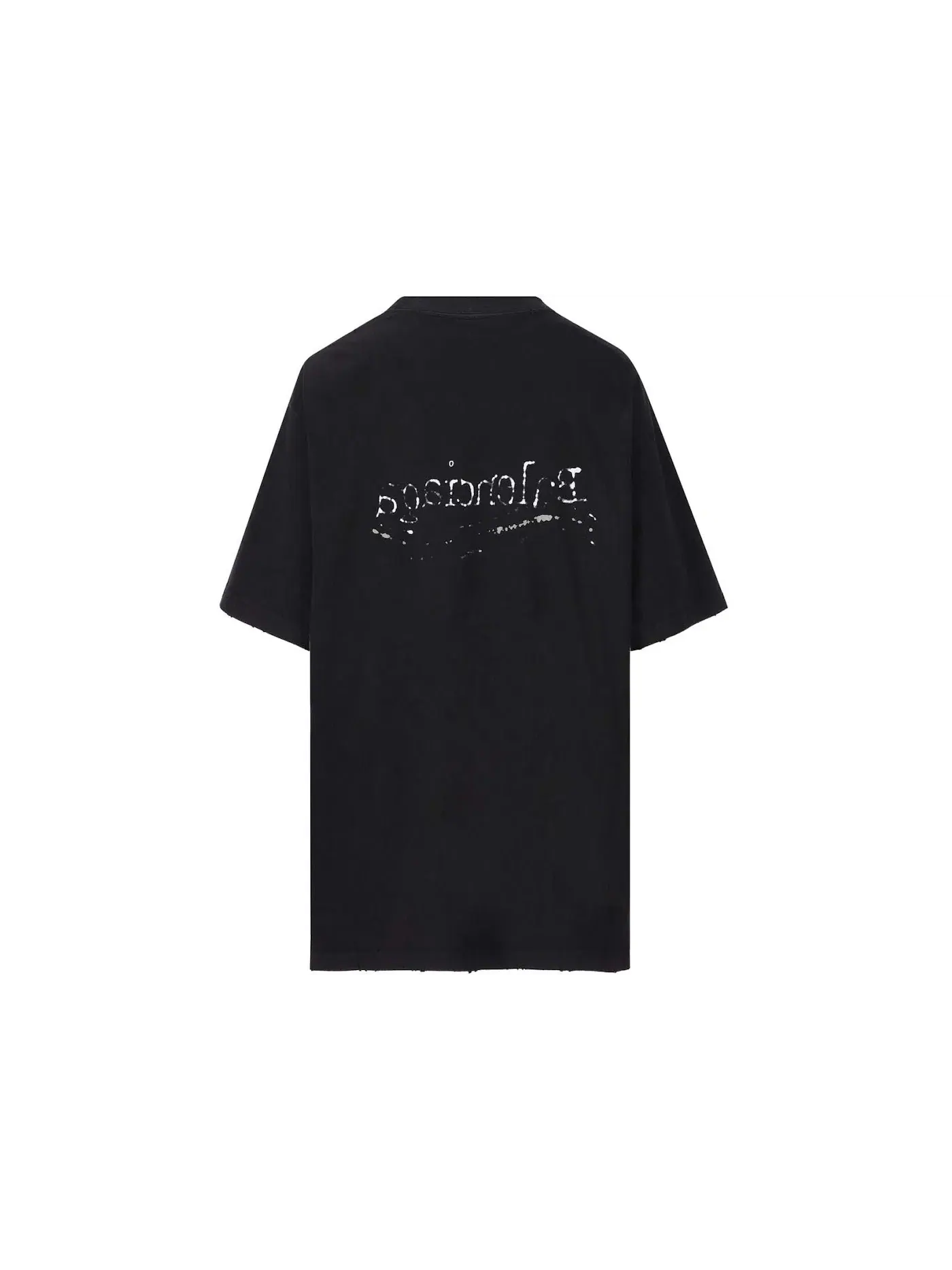 Мужская футболка с принтом Balenciaga Hand Drawn Political Campaign Tee — изображение 2 из 2, черный