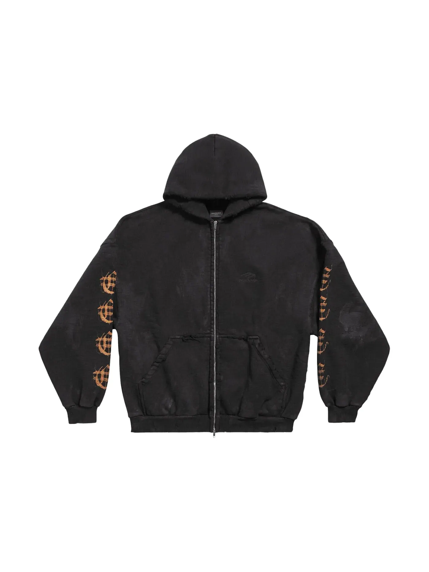 Мужской худи оверсайз Oversized Hoodie Balenciaga — изображение 1 из 2, черный