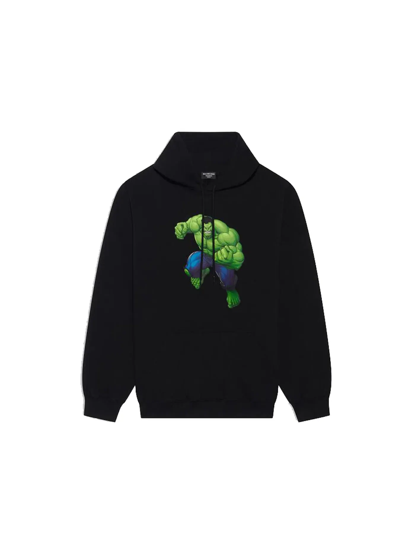 Унисекс худи с принтом Hulk 2021 MARVEL Balenciaga — изображение 1 из 1, черный