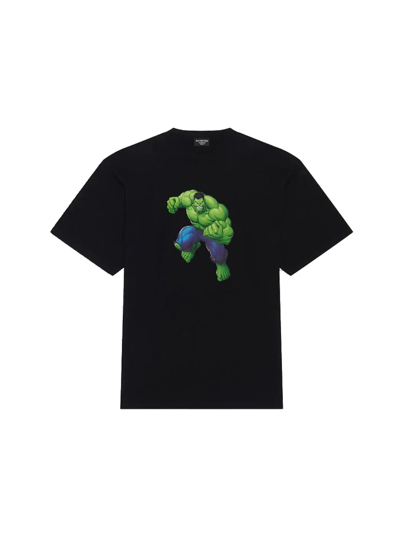 Унисекс футболка с принтом Hulk 2021 MARVEL Balenciaga — изображение 1 из 1, черный