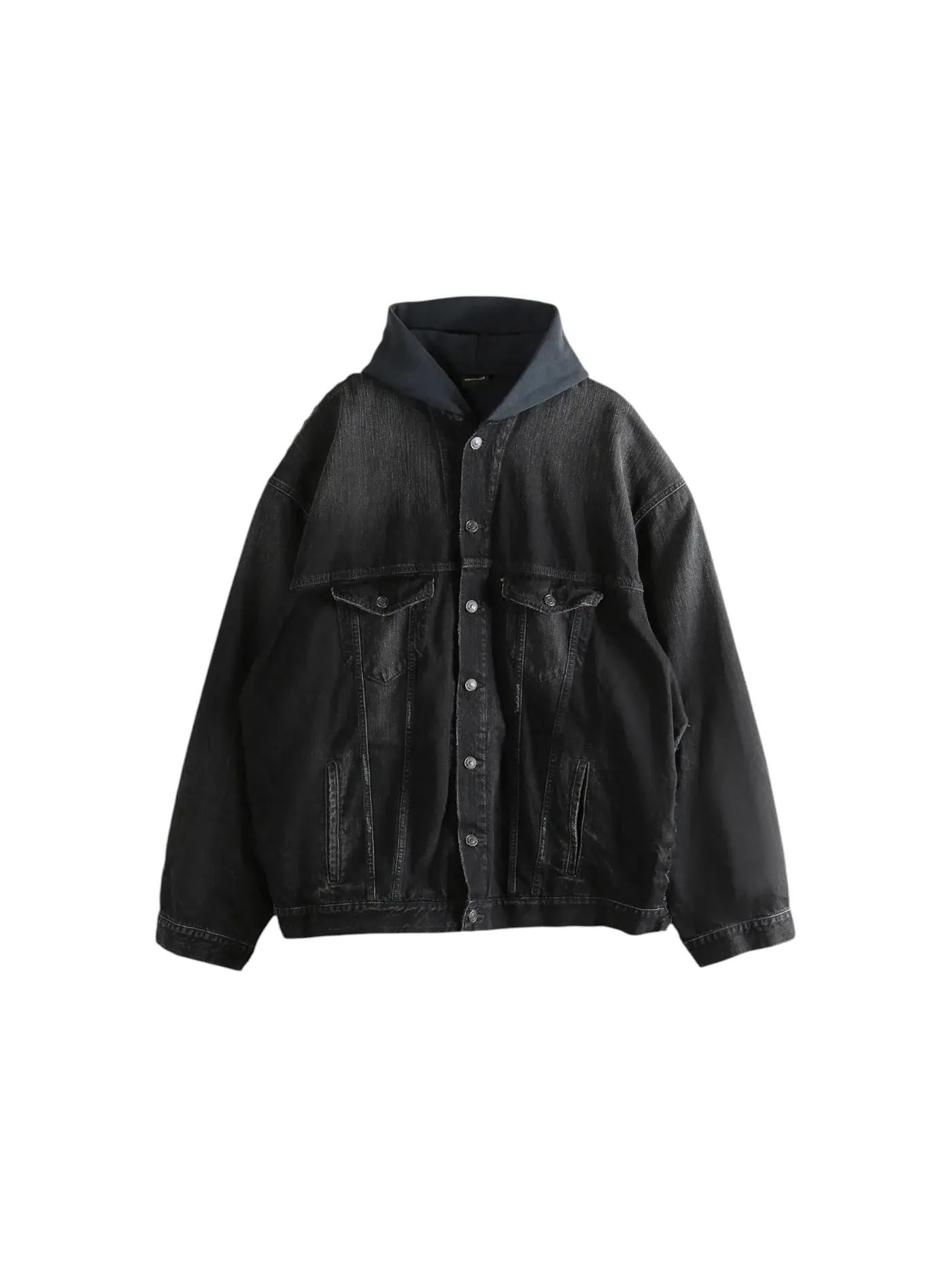 Мужская куртка с капюшоном Hybrid Hooded Jacket Balenciaga — изображение 1 из 1, черный