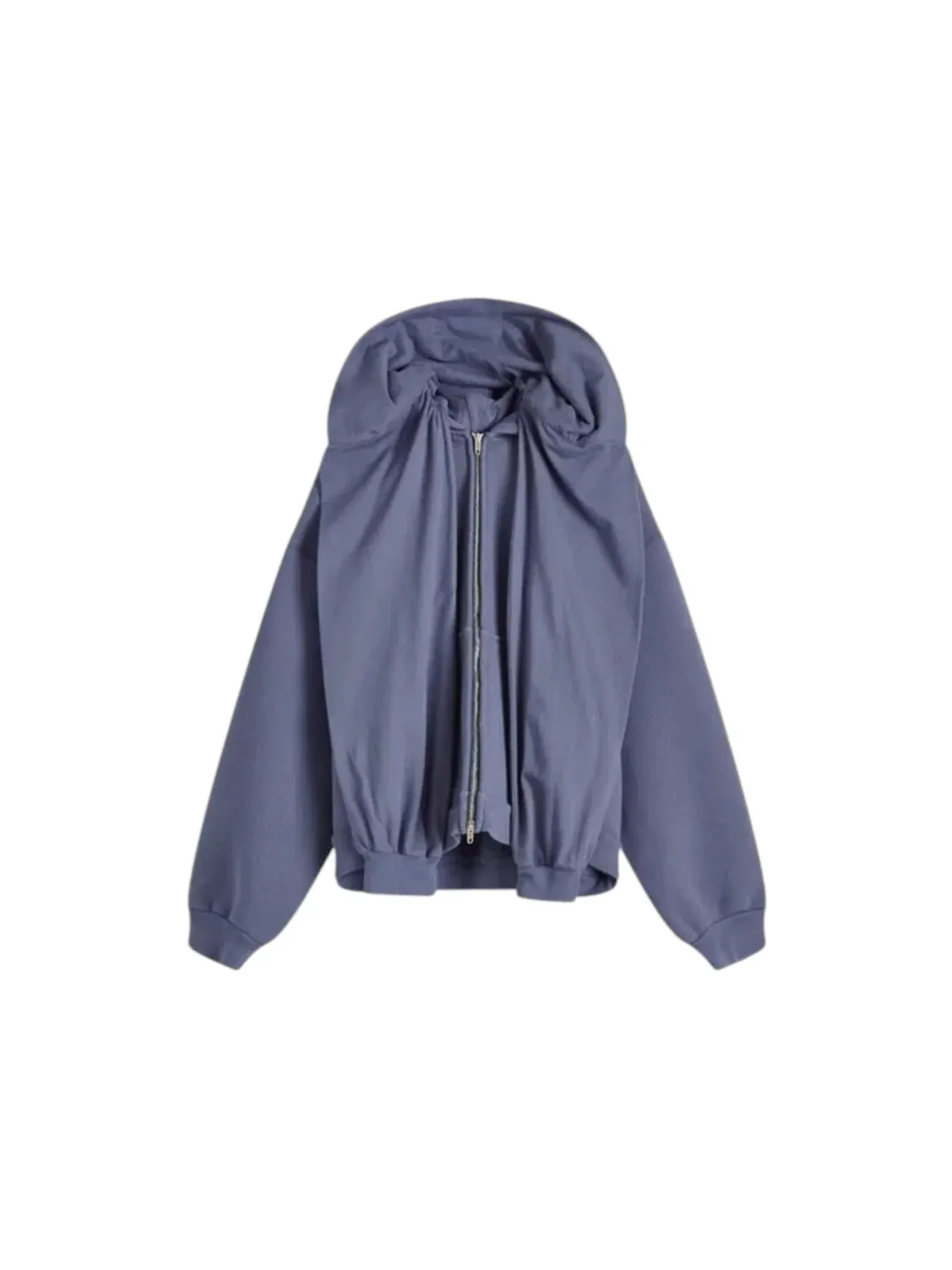 Мужская куртка с капюшоном из флиса, модель Jacket Balenciaga — изображение 1 из 1, синий