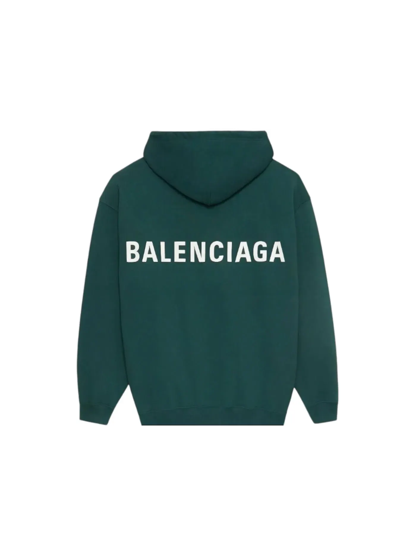 Мужская худи с длинным рукавом Hoodie Balenciaga — изображение 1 из 2, зеленый/белый
