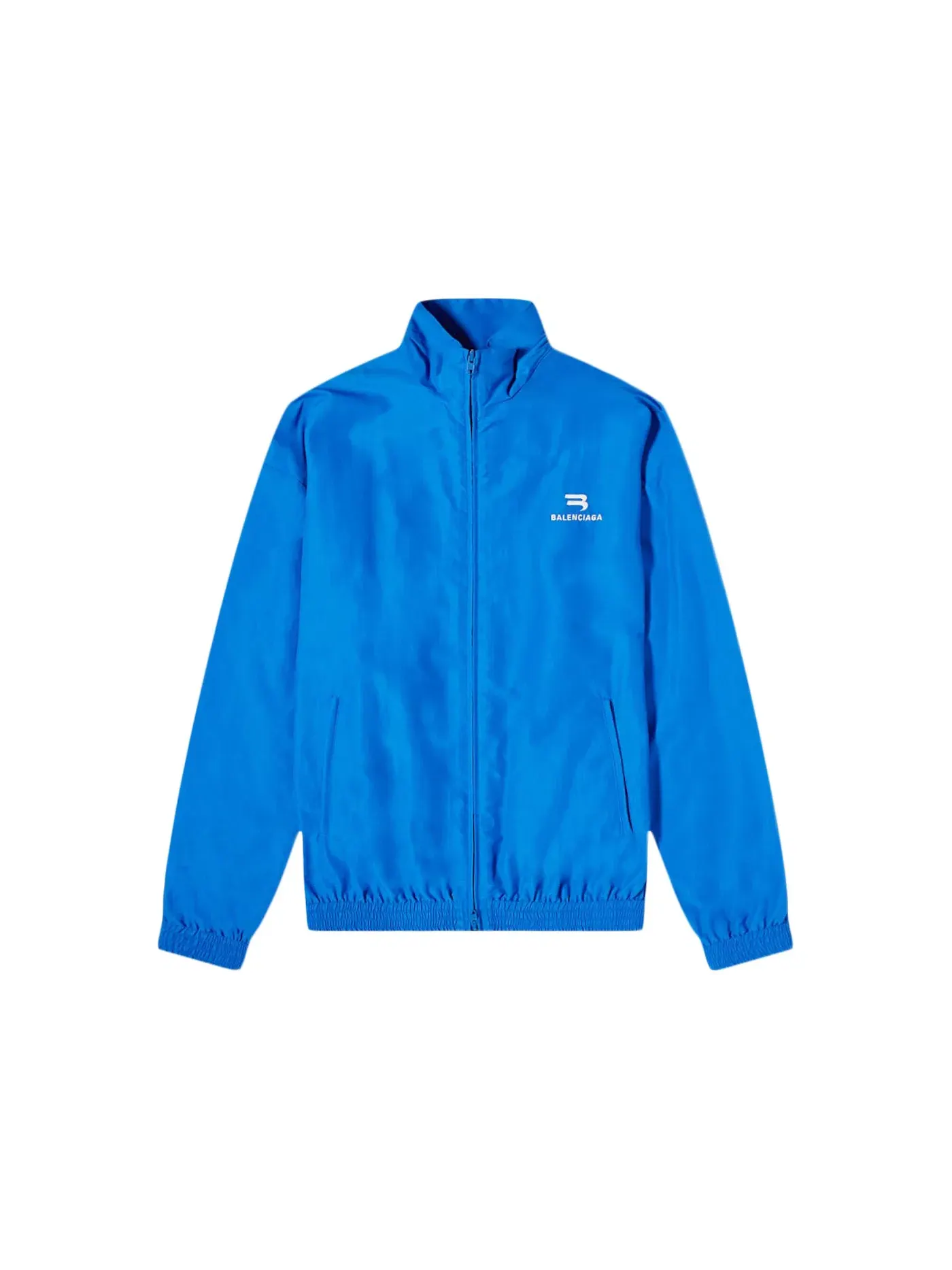 Мужская куртка Track Jacket с логотипом Balenciaga — изображение 1 из 2, синий