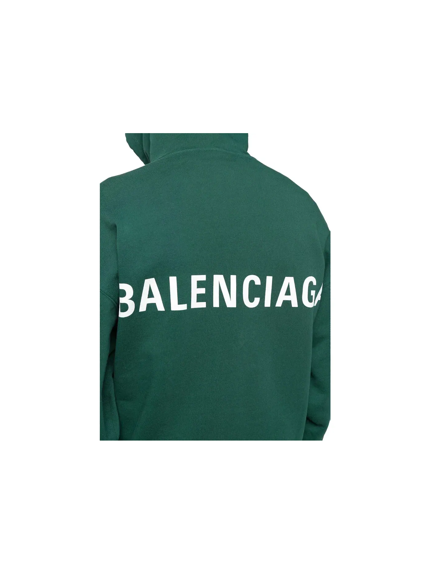 Мужской худи с принтом Balenciaga Logo Print — изображение 2 из 2, зеленый/белый