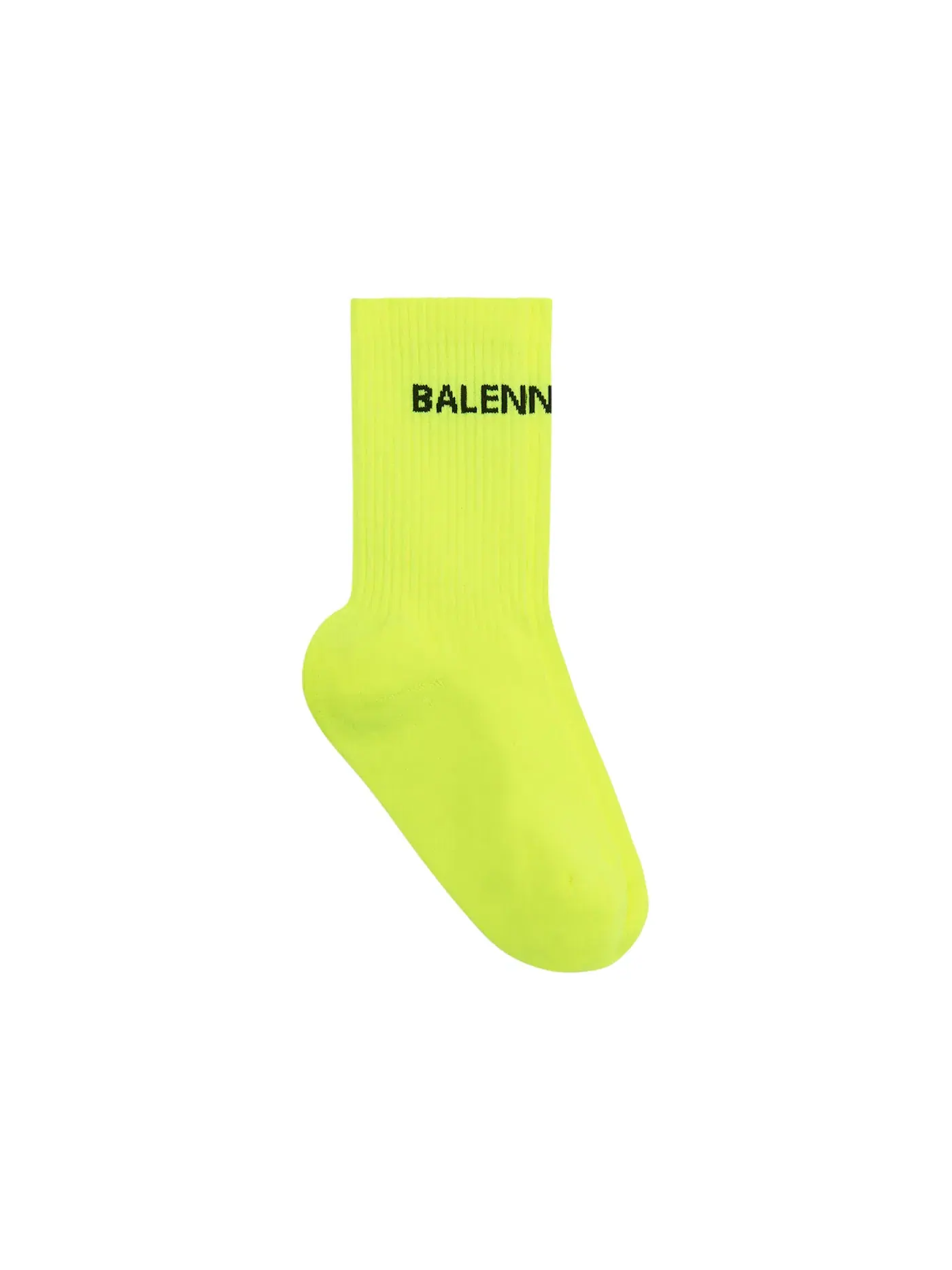 Унисекс носки Logo Socks Balenciaga — изображение 1 из 2, неоновый желтый/черный