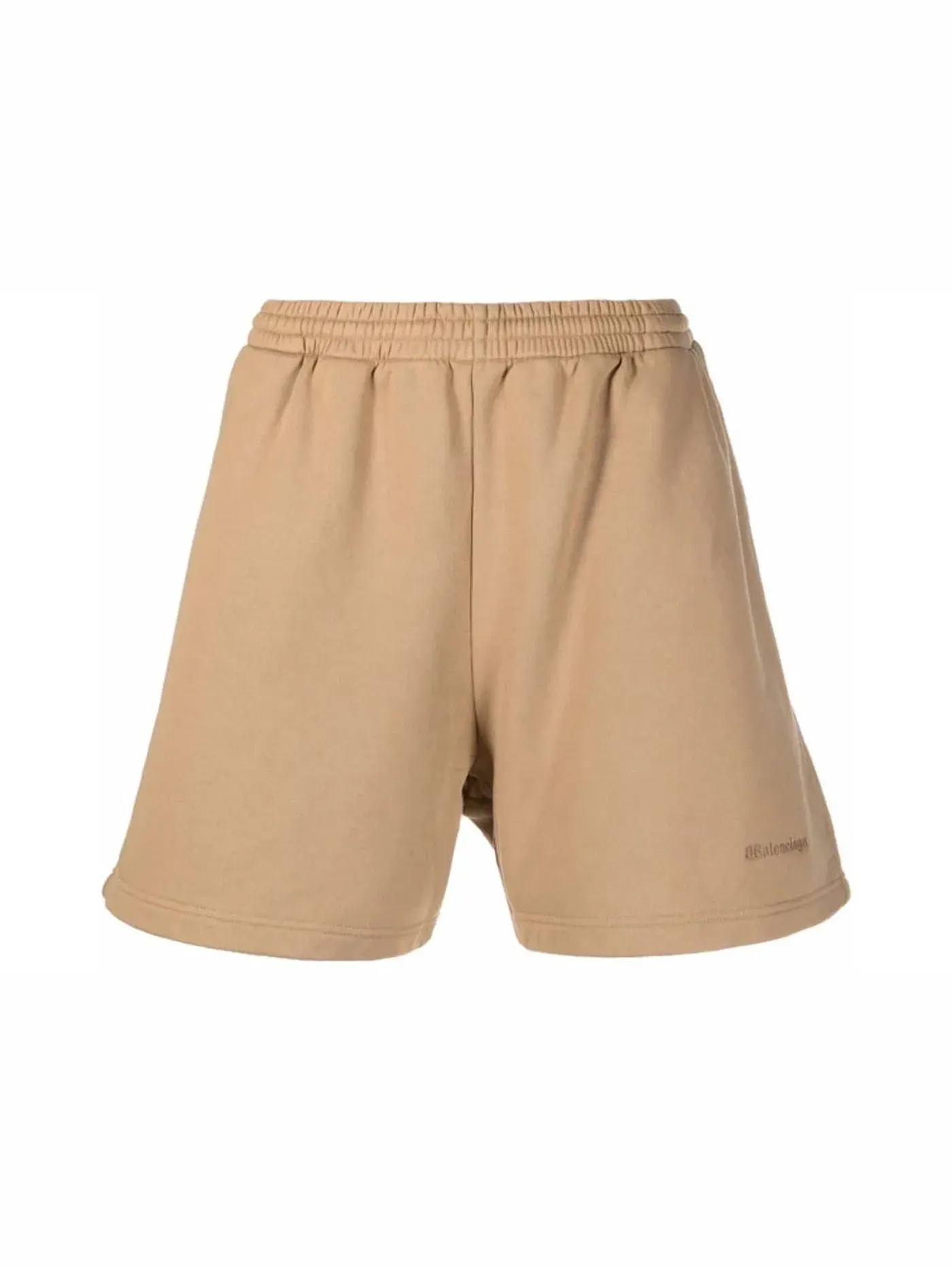 Женские шорты с логотипом Sweat Shorts Balenciaga — изображение 1 из 1, верблюжий