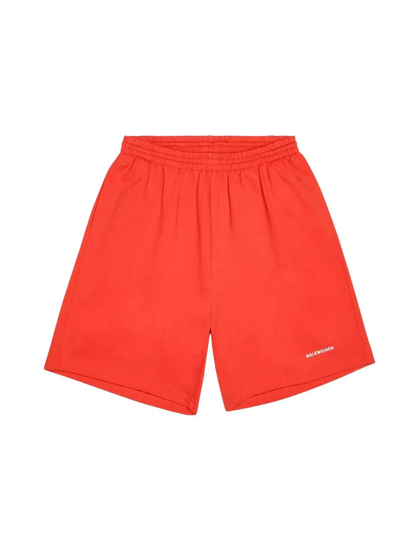 Мужские шорты с логотипом Sweatshorts Balenciaga — изображение 1 из 1, красный