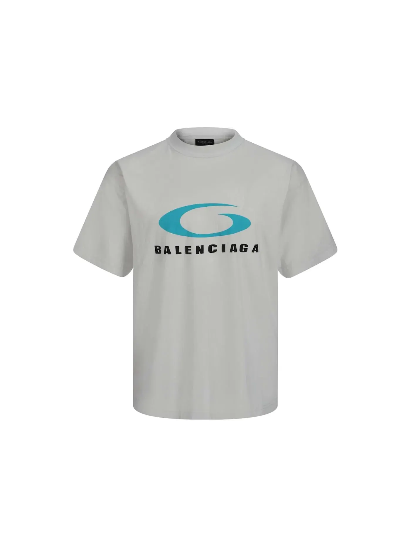 Мужская футболка с принтом Balenciaga Loop Sports Icon Tee — изображение 1 из 1, белый