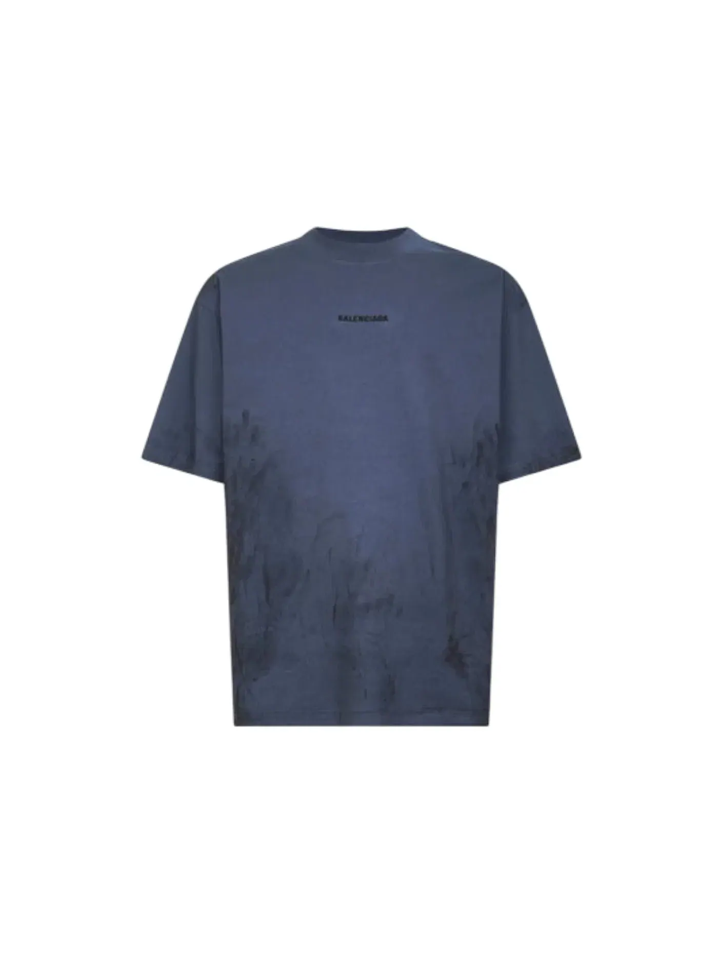 Мужская футболка с принтом Balenciaga T-shirt — изображение 1 из 1, темный синий черный