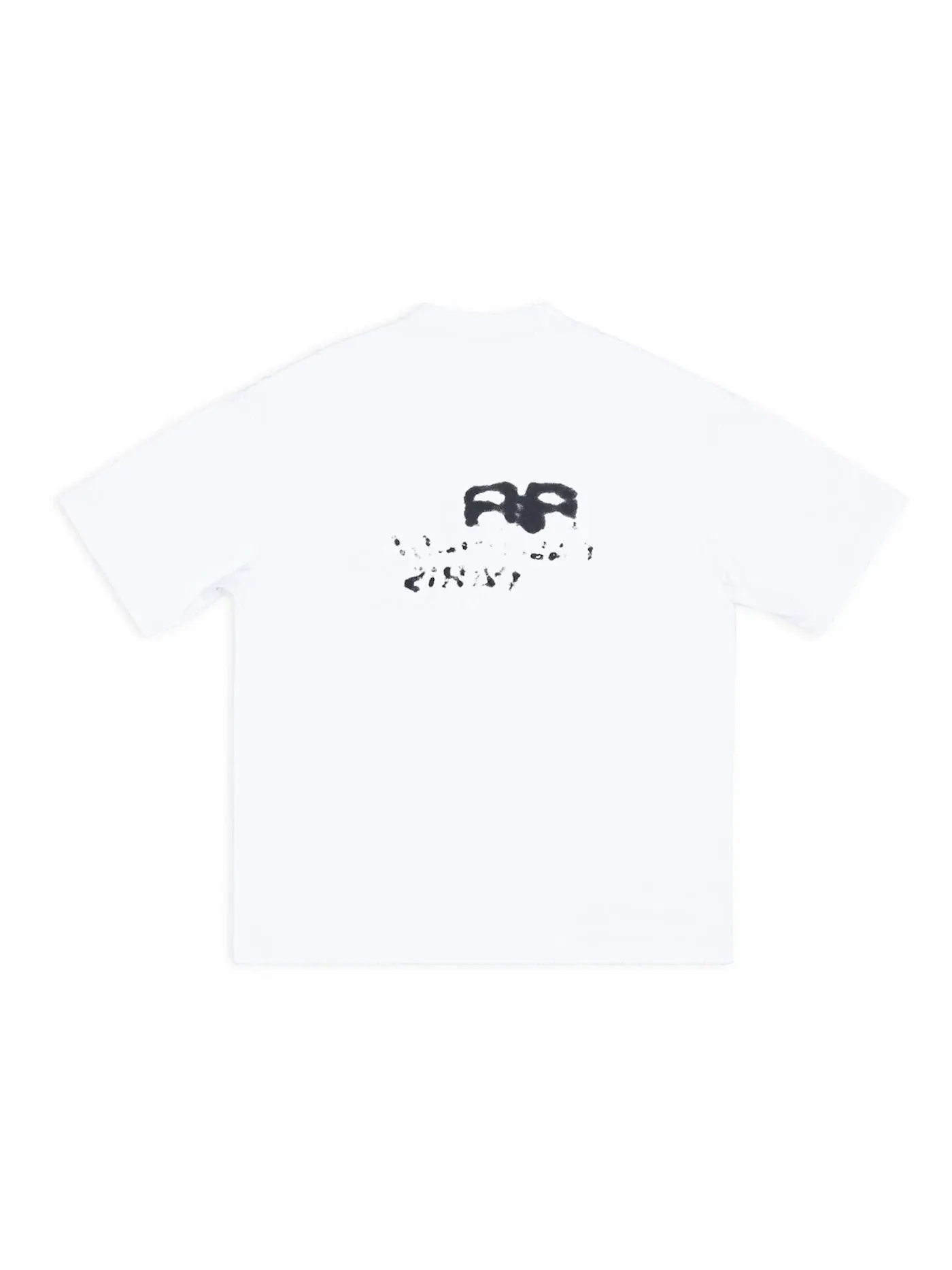 Мужская футболка с принтом Hand Drawn BB Icon Balenciaga — изображение 2 из 2, белый/черный
