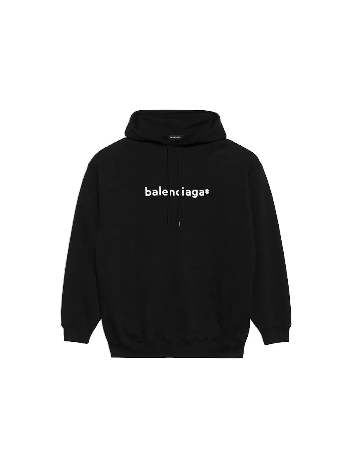 Мужской худи с принтом New Copyright Medium Fit Balenciaga — изображение 1 из 1, черный