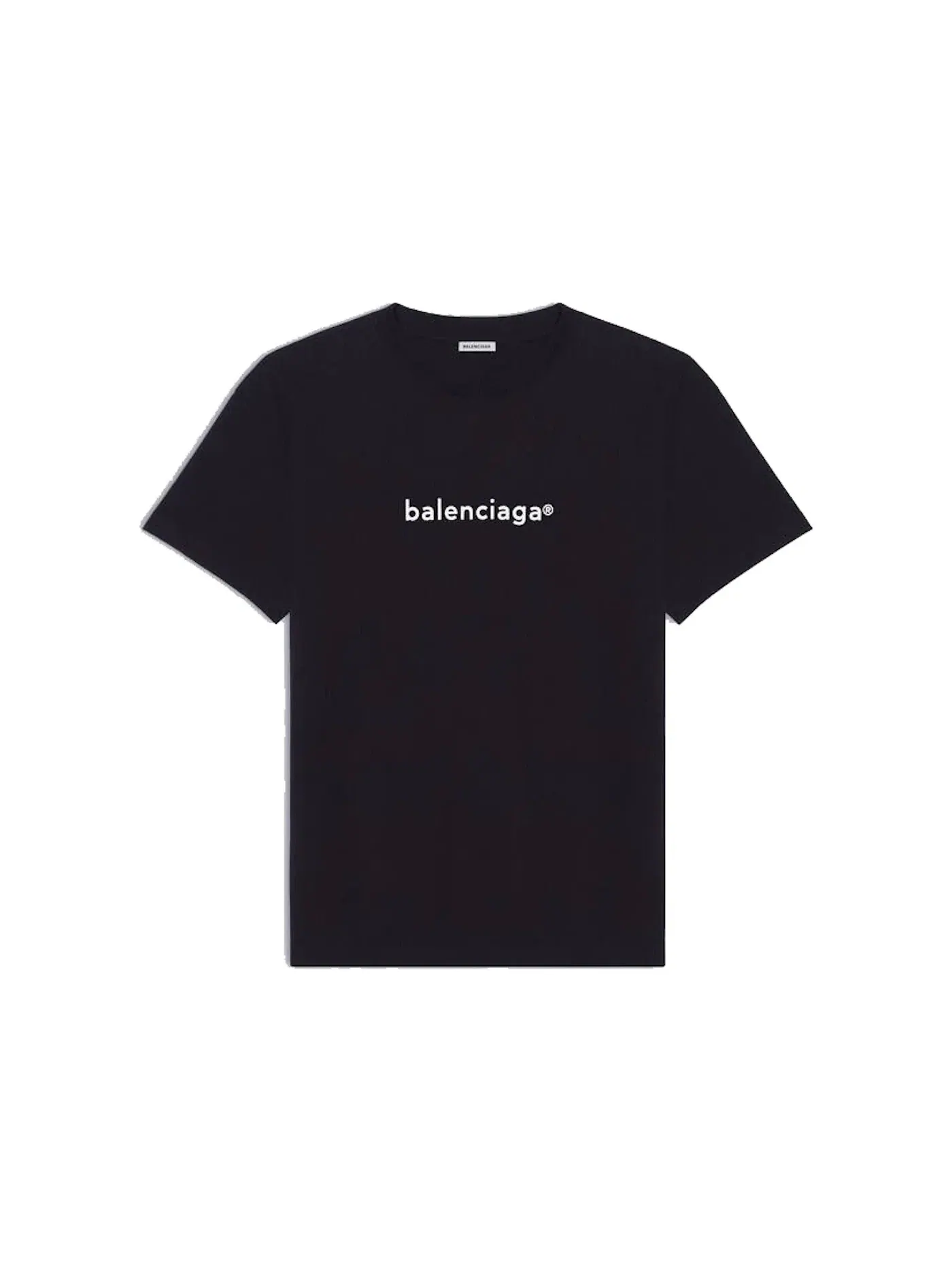 Мужская футболка с принтом New Copyright Balenciaga — изображение 1 из 1, черный