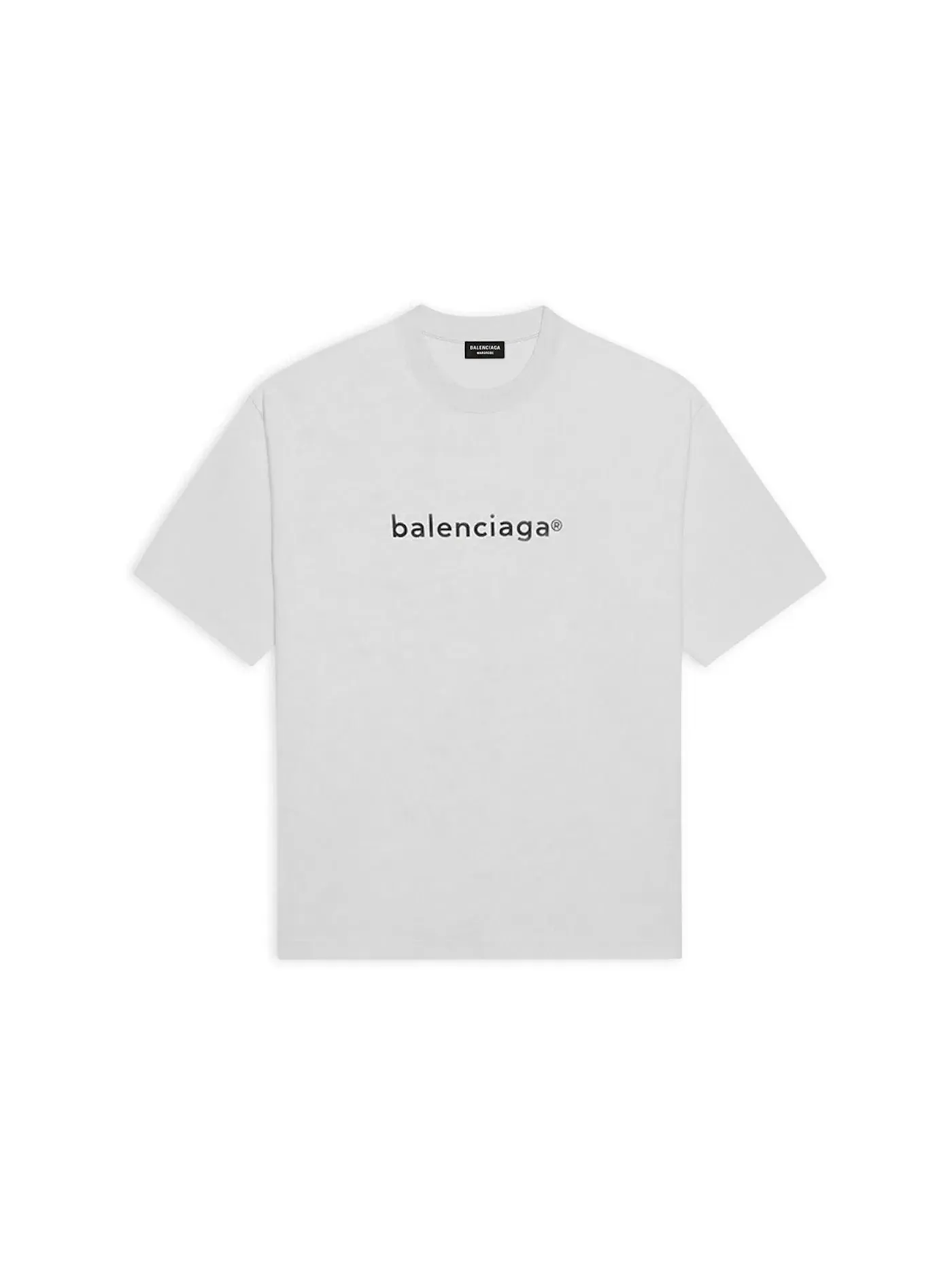 Мужская футболка с принтом New Copyright T-shirt Balenciaga — изображение 1 из 2, серый