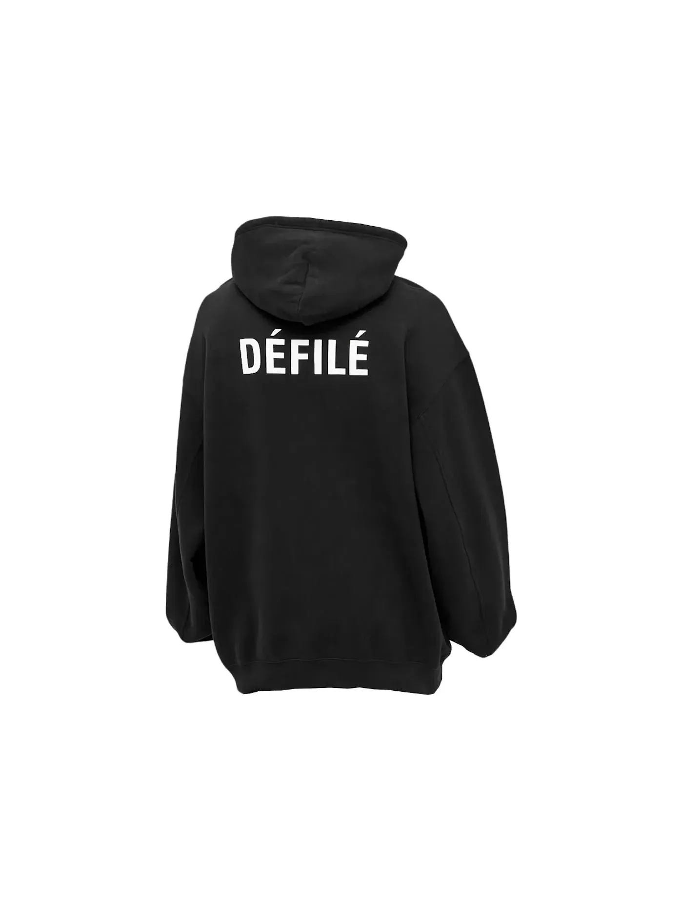 Женский худи оверсайз Defile Bomber Balenciaga — изображение 2 из 2, черный/белый