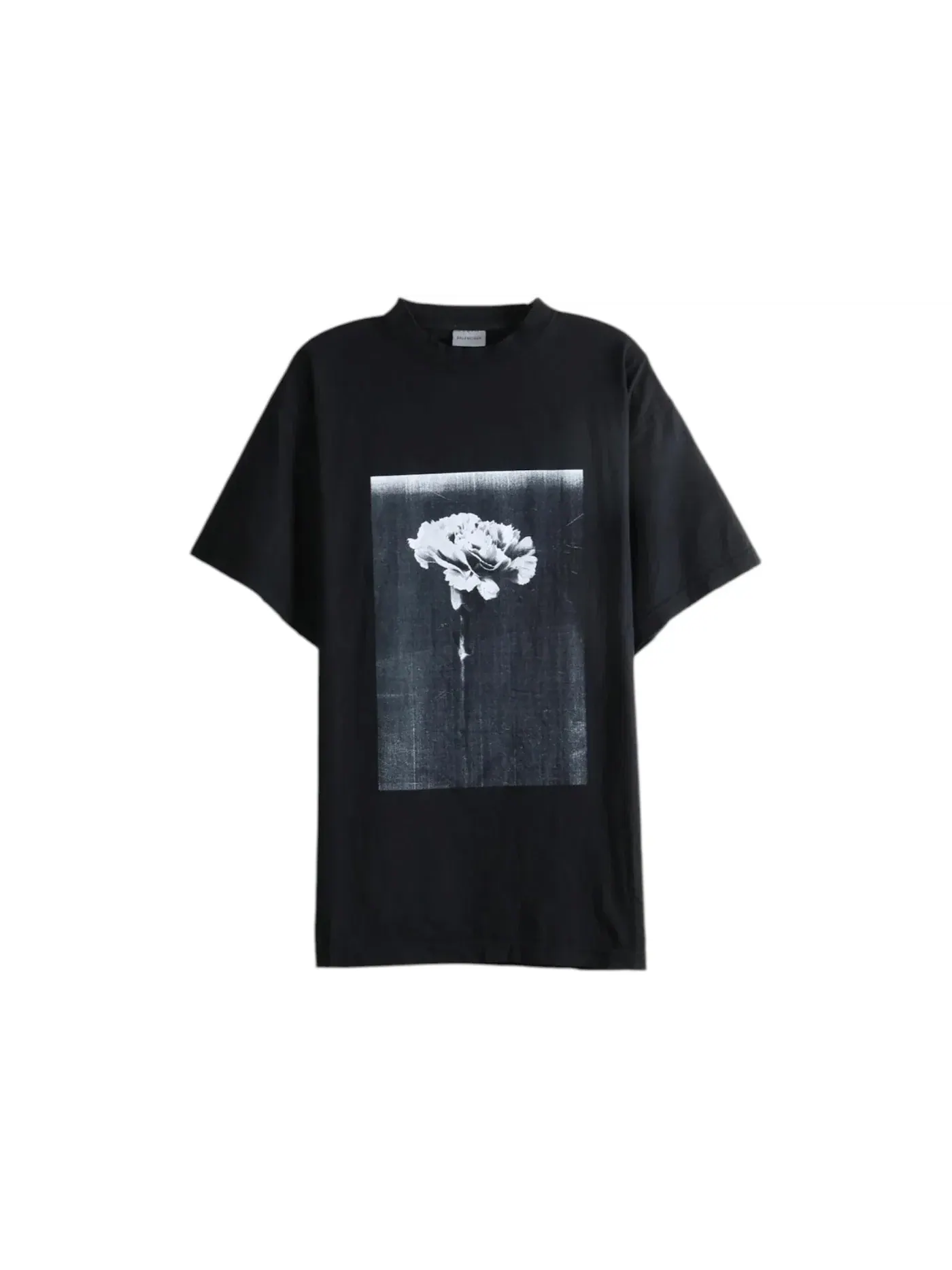 Мужская футболка с логотипом T-shirt Balenciaga — изображение 1 из 1, черный