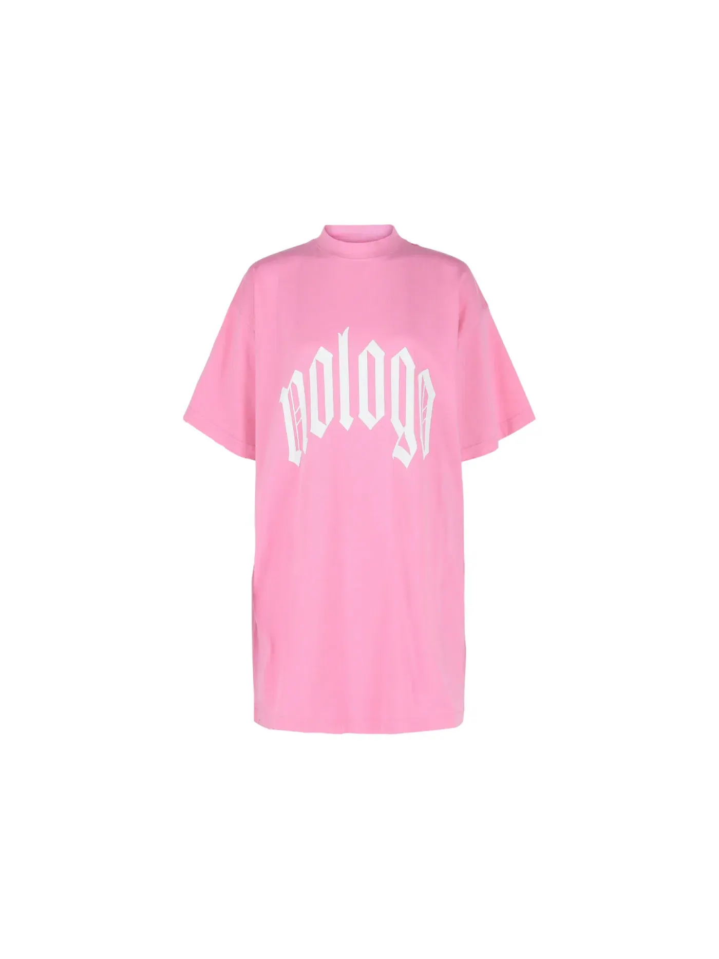 Женская футболка свободного кроя с принтом T-shirt Balenciaga — изображение 1 из 3, розовый белый