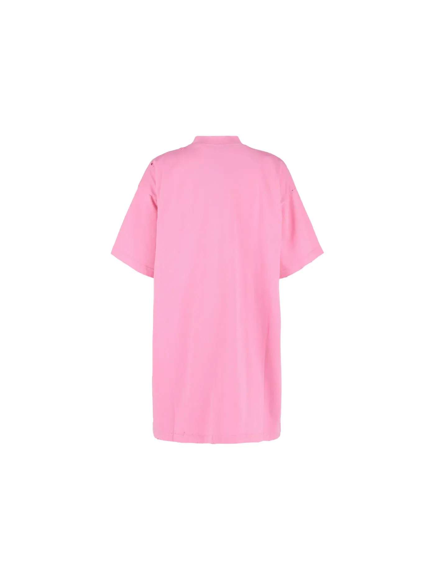 Женская футболка свободного кроя с принтом T-shirt Balenciaga — изображение 2 из 3, розовый белый