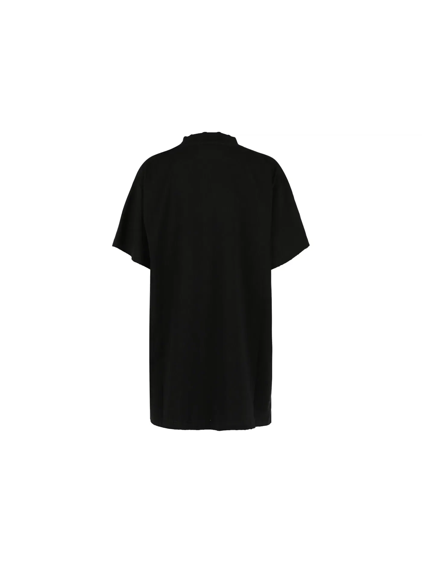 Женская футболка оверсайз без логотипа T-shirt Balenciaga — изображение 2 из 3, черный серый