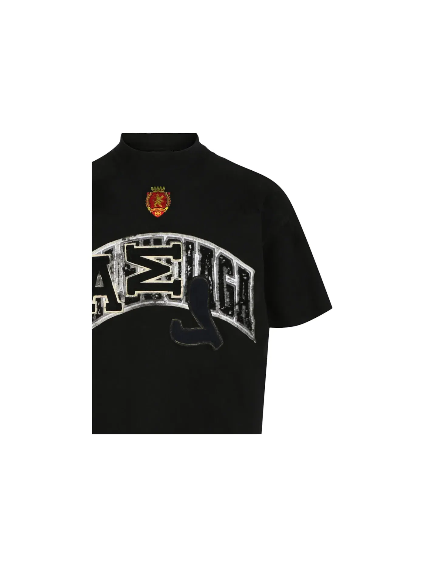 Мужская футболка с принтом Oversized Skater T-shirt Balenciaga — изображение 3 из 3, черный