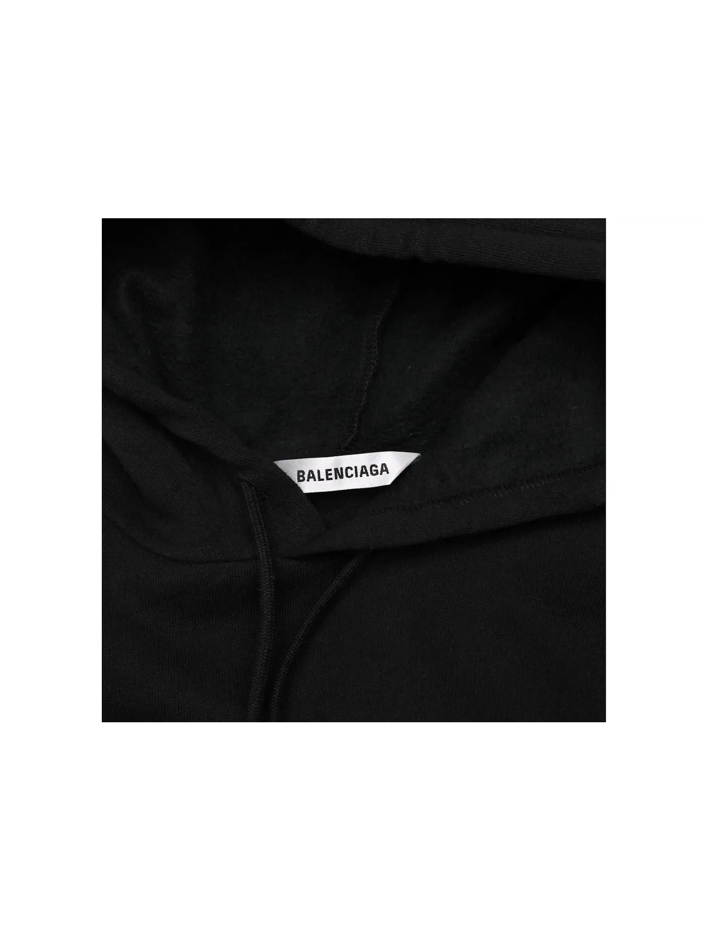Мужской худи с принтом Balenciaga Paris France Print — изображение 2 из 2, черный