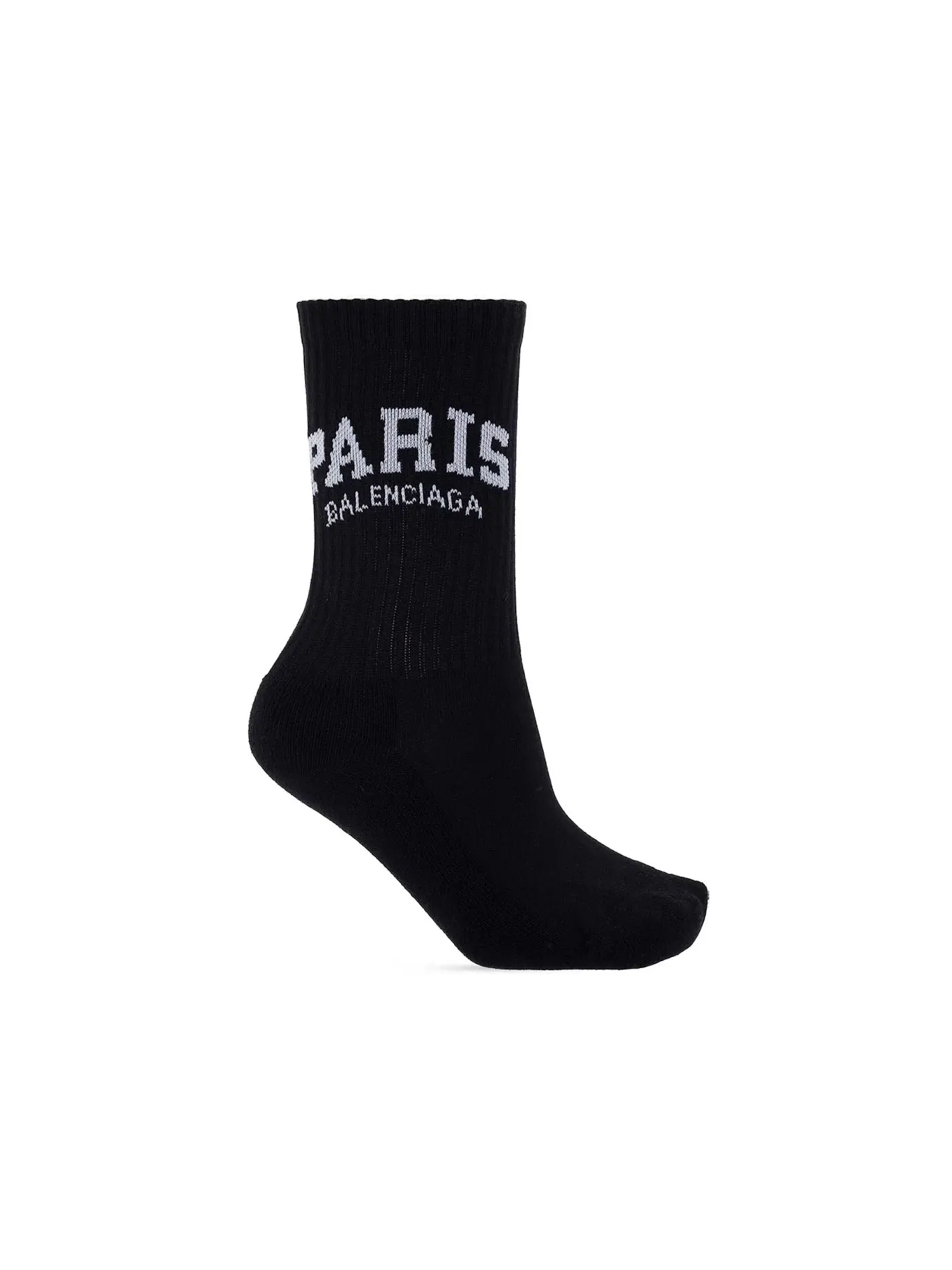 Женские носки с принтом Balenciaga Paris Tennis Socks Balenciaga — изображение 1 из 1, черный/белый