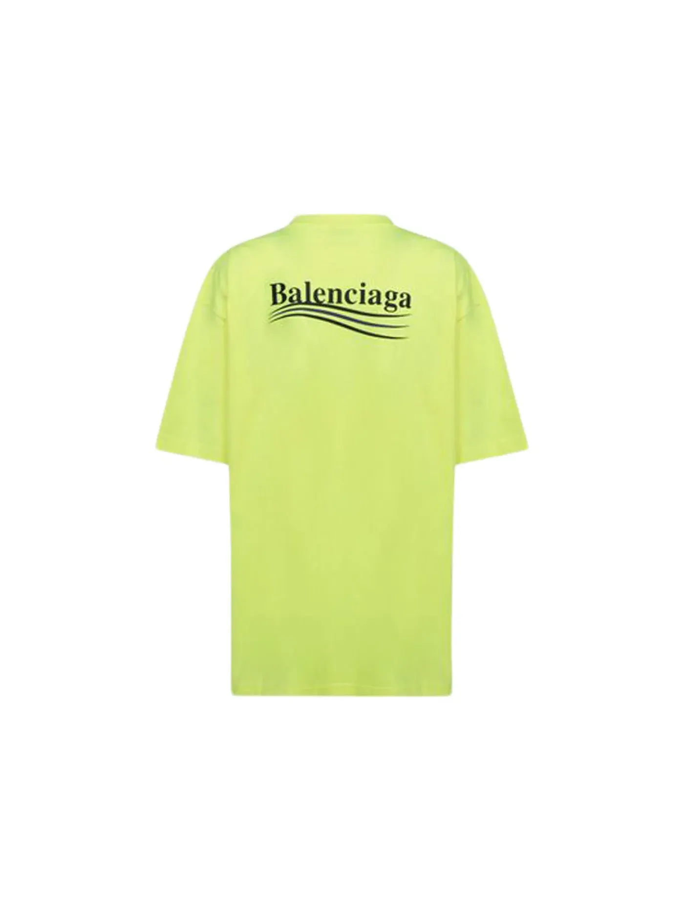 Мужская футболка с принтом Political Campaign Balenciaga — изображение 2 из 2, желтый
