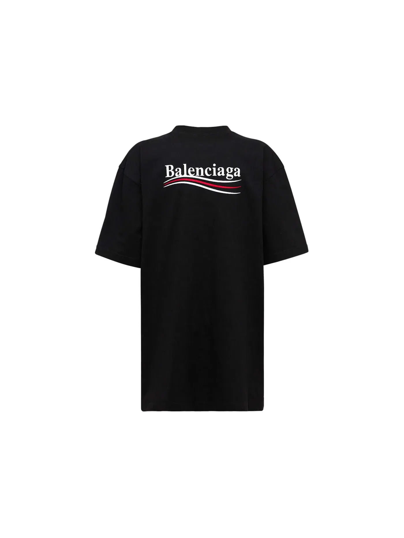 Мужская футболка с принтом Political Campaign Balenciaga — изображение 2 из 2, черный