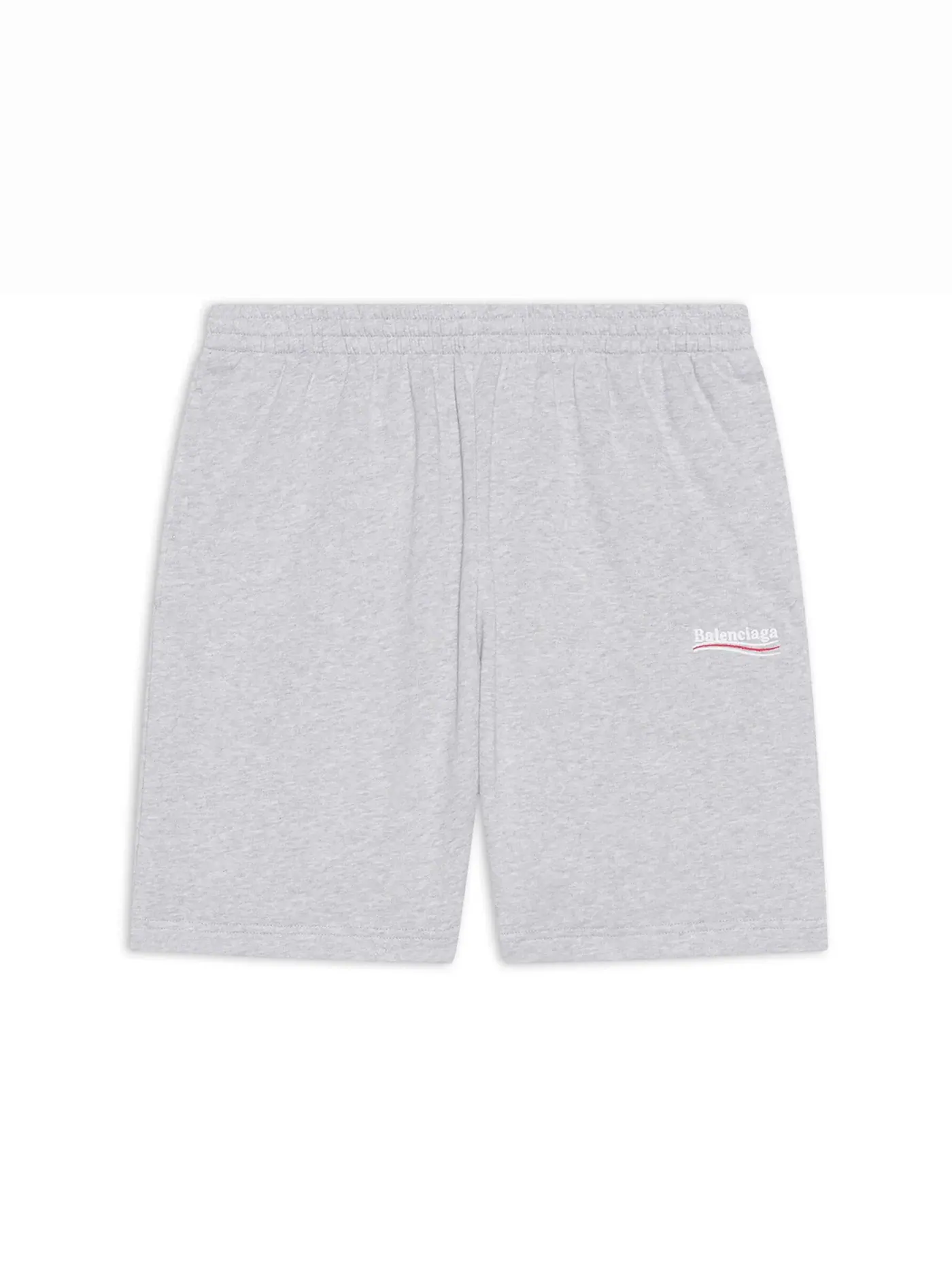 Женские шорты с принтом Sweat Shorts Balenciaga — изображение 1 из 1, серый/белый/красный