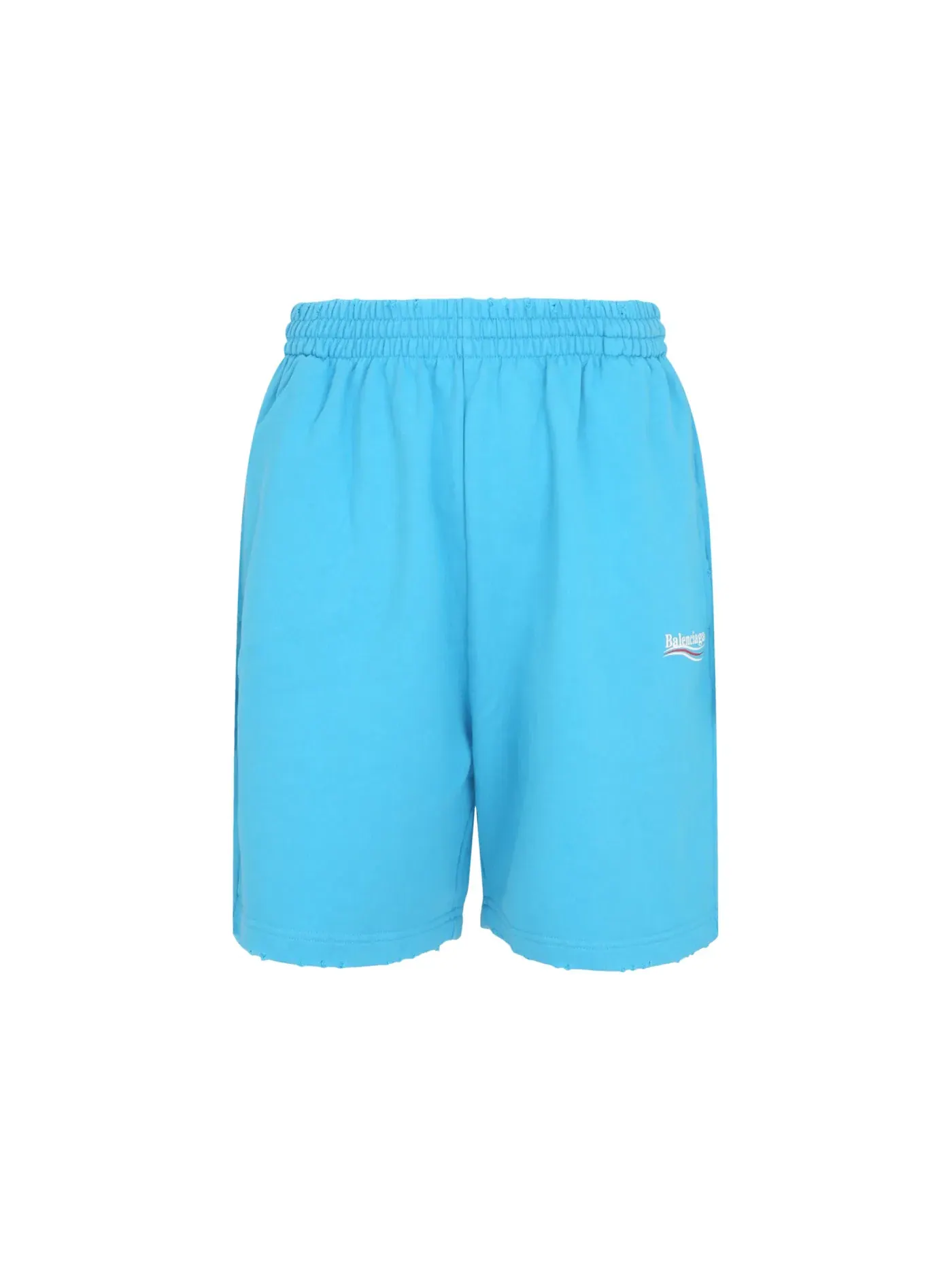 Мужские шорты с принтом Sweatshorts Balenciaga — изображение 1 из 3, белый красный