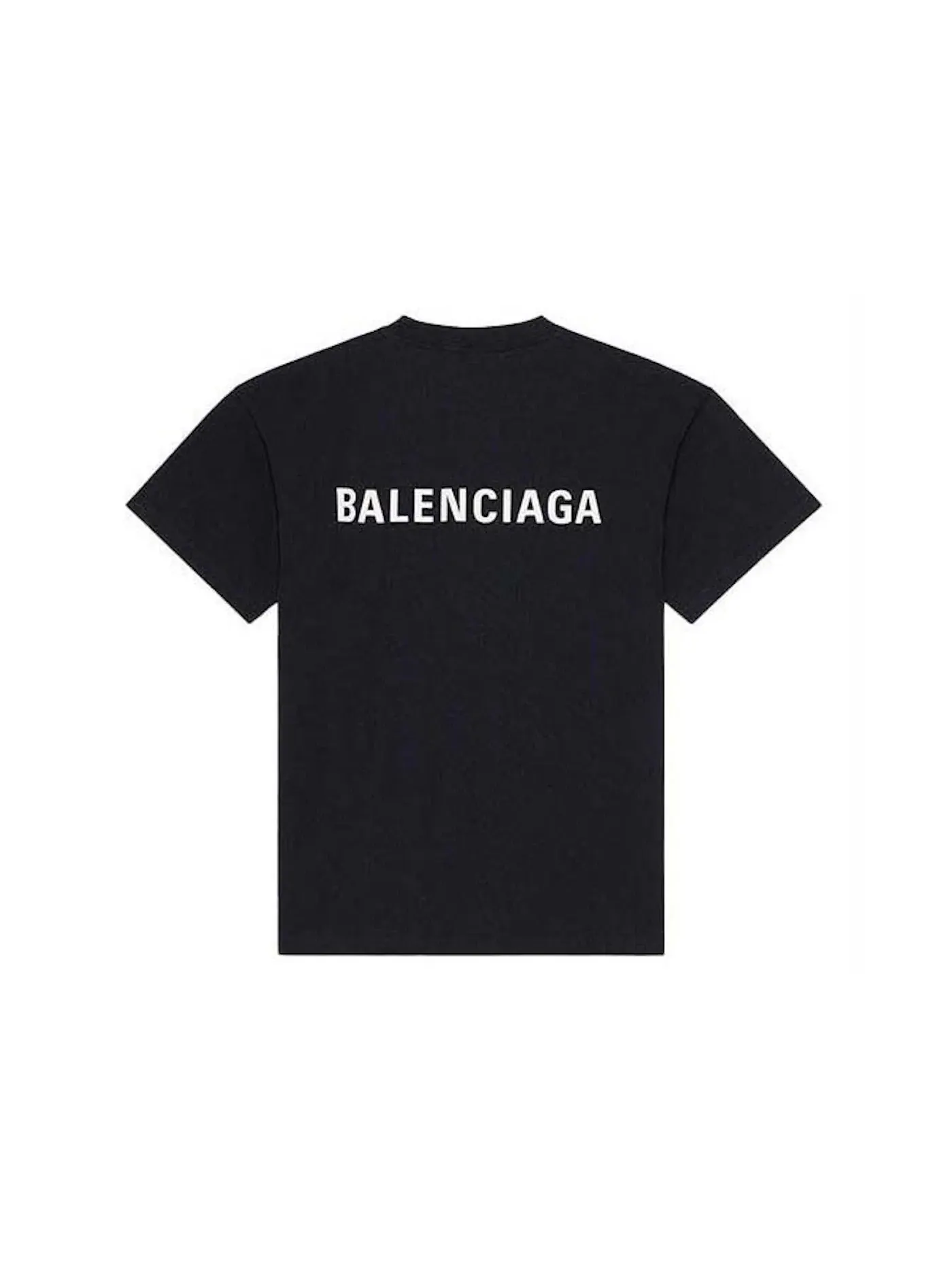 Мужская футболка свободного кроя с коротким рукавом Balenciaga — изображение 2 из 2, черный