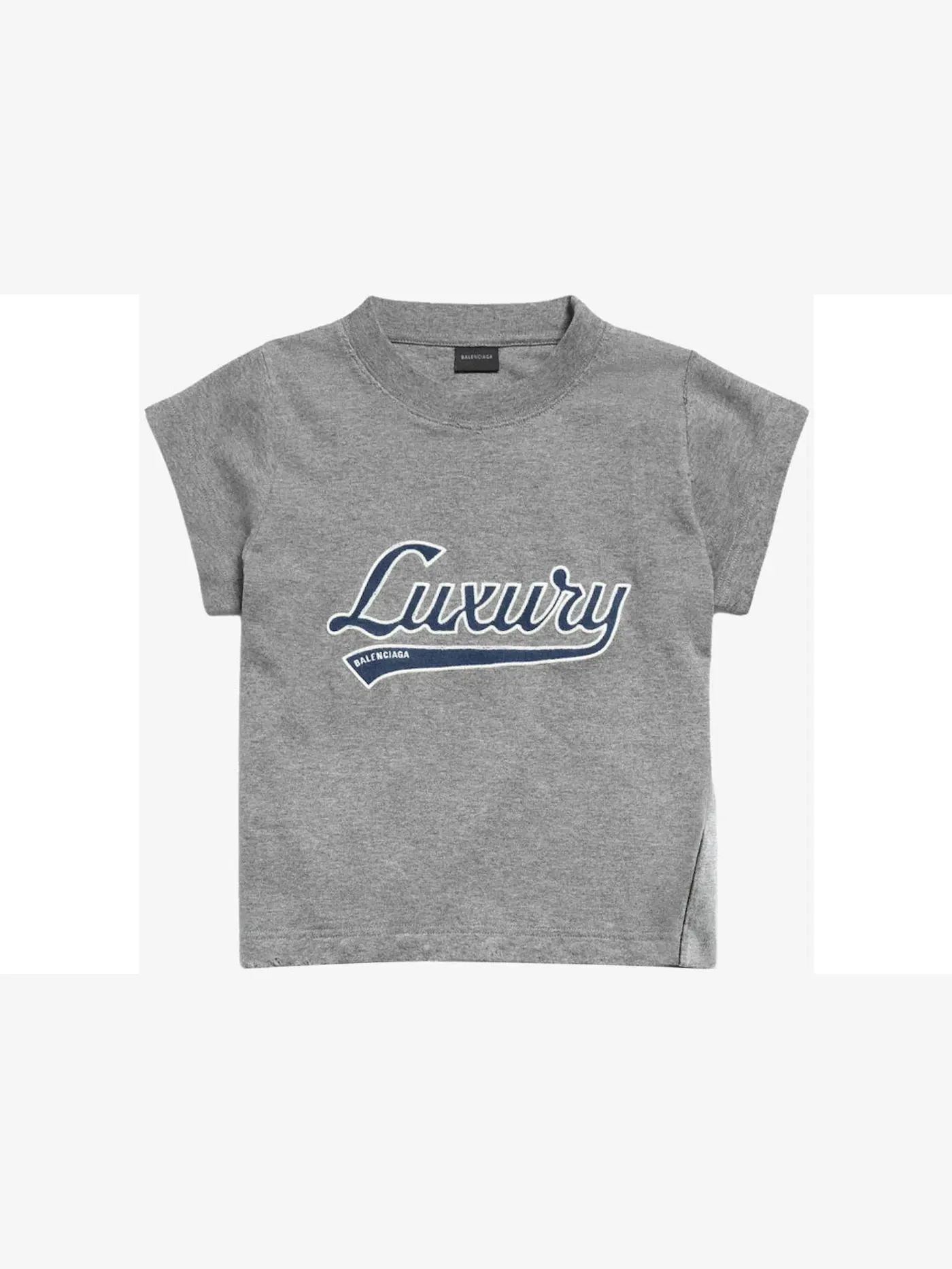 Женская футболка с принтом T-shirt Balenciaga — изображение 1 из 1, темный серый синий